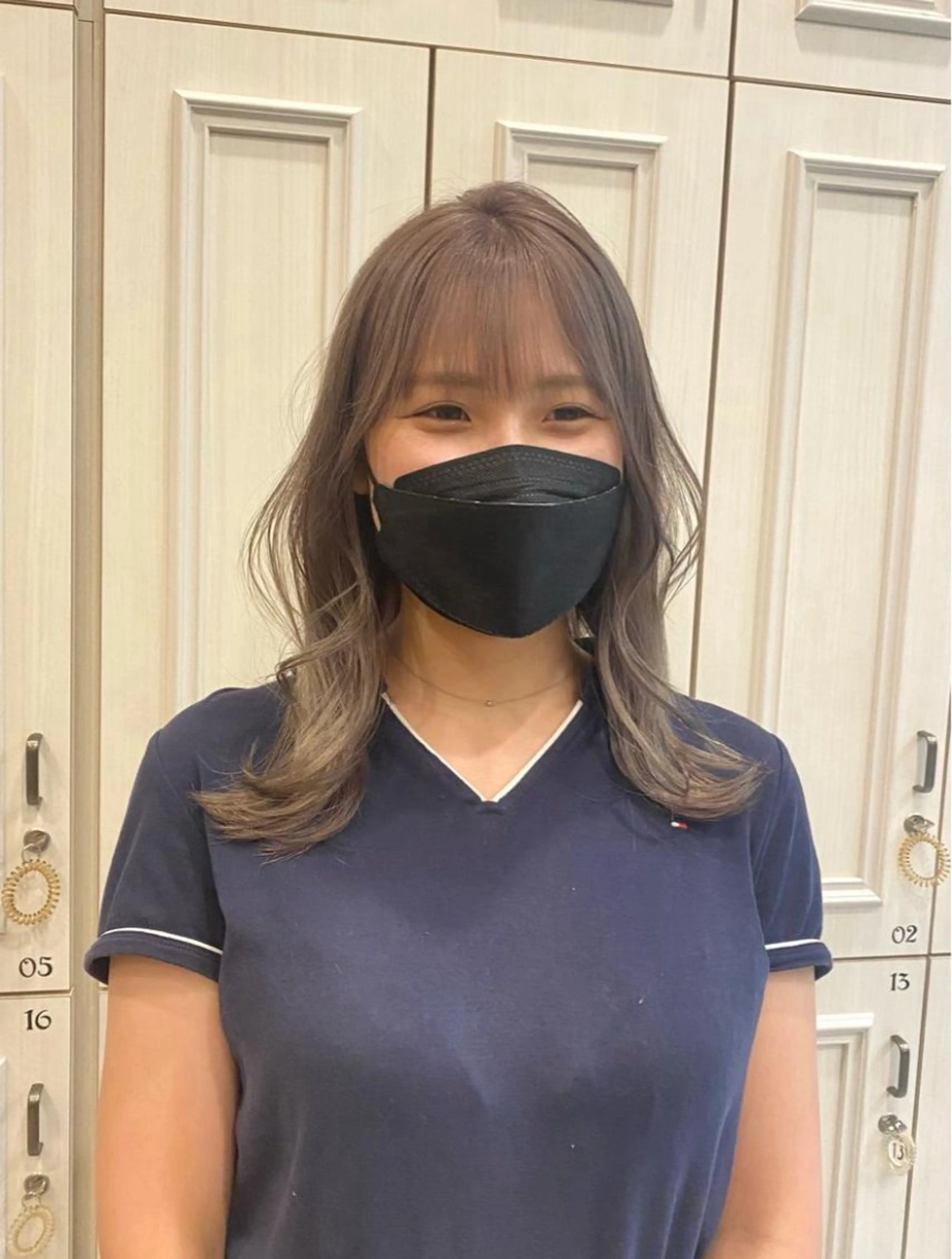 ミディアム 梅田美容室　山本 歩夢のヘアスタイル