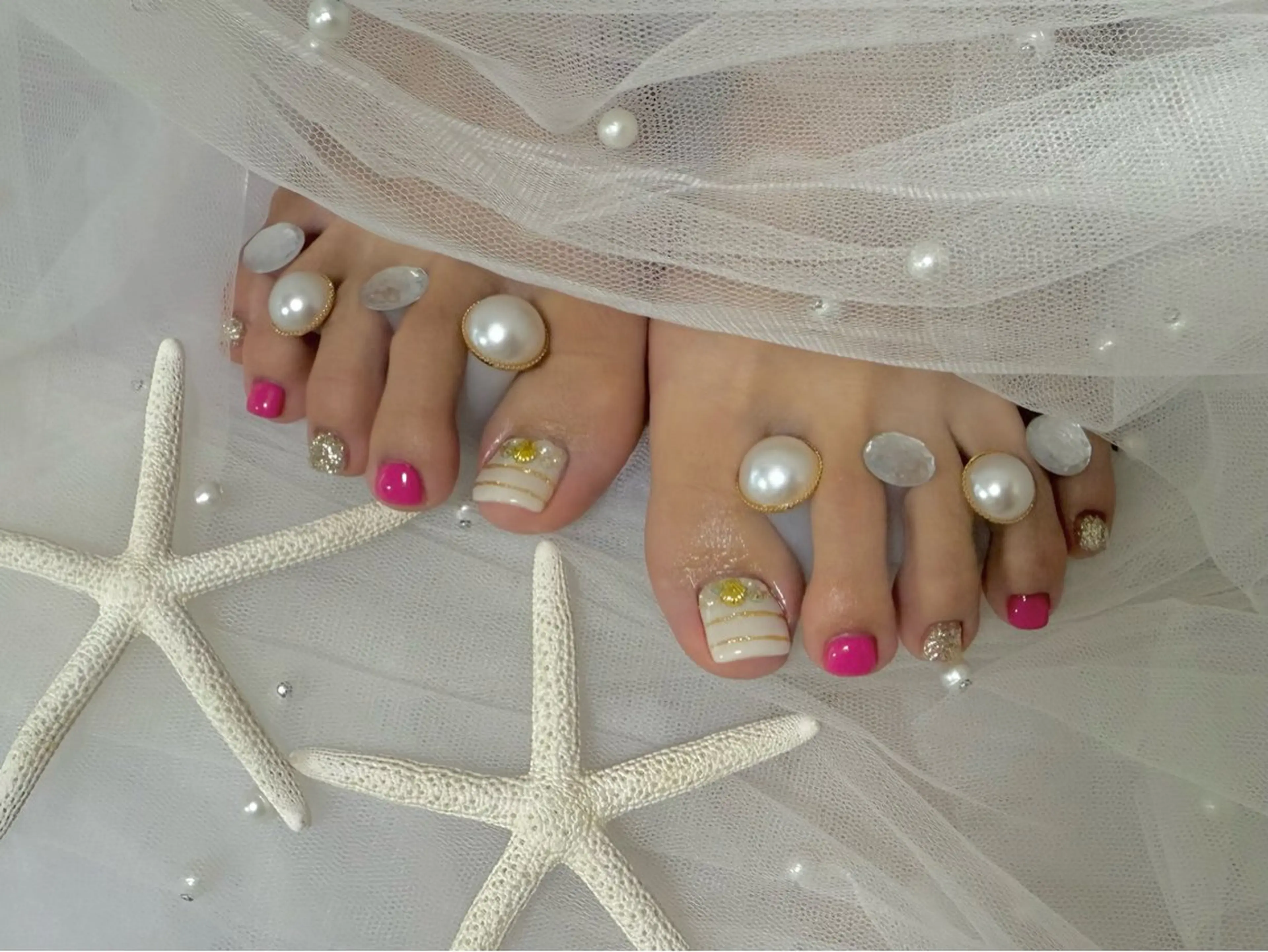 ネイル フットネイル ëmma nail_ by chulaのネイルデザイン