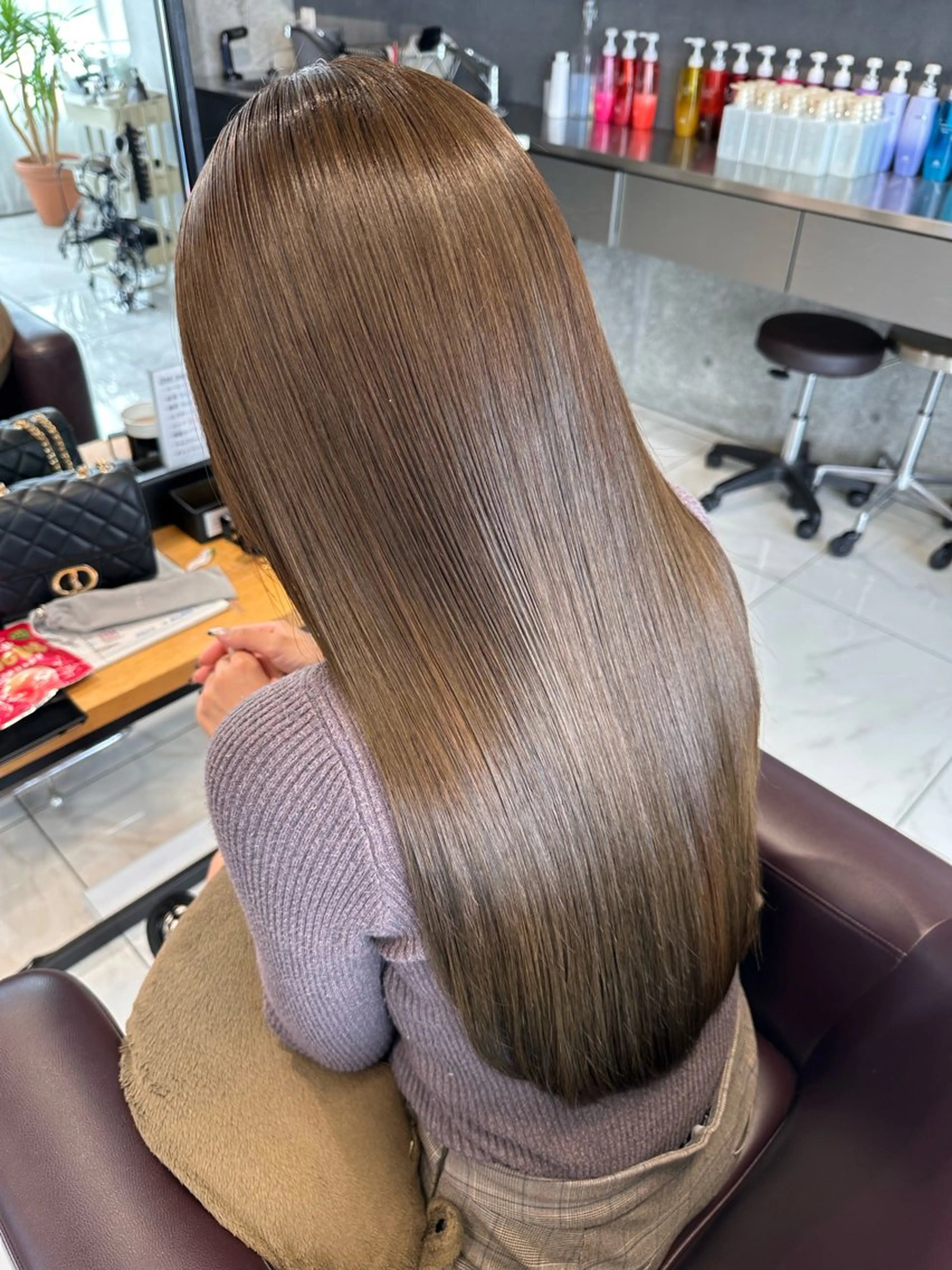 ロング 髪質改善 カット ヘアカラー トリートメント 筑波 晃太のヘアスタイル