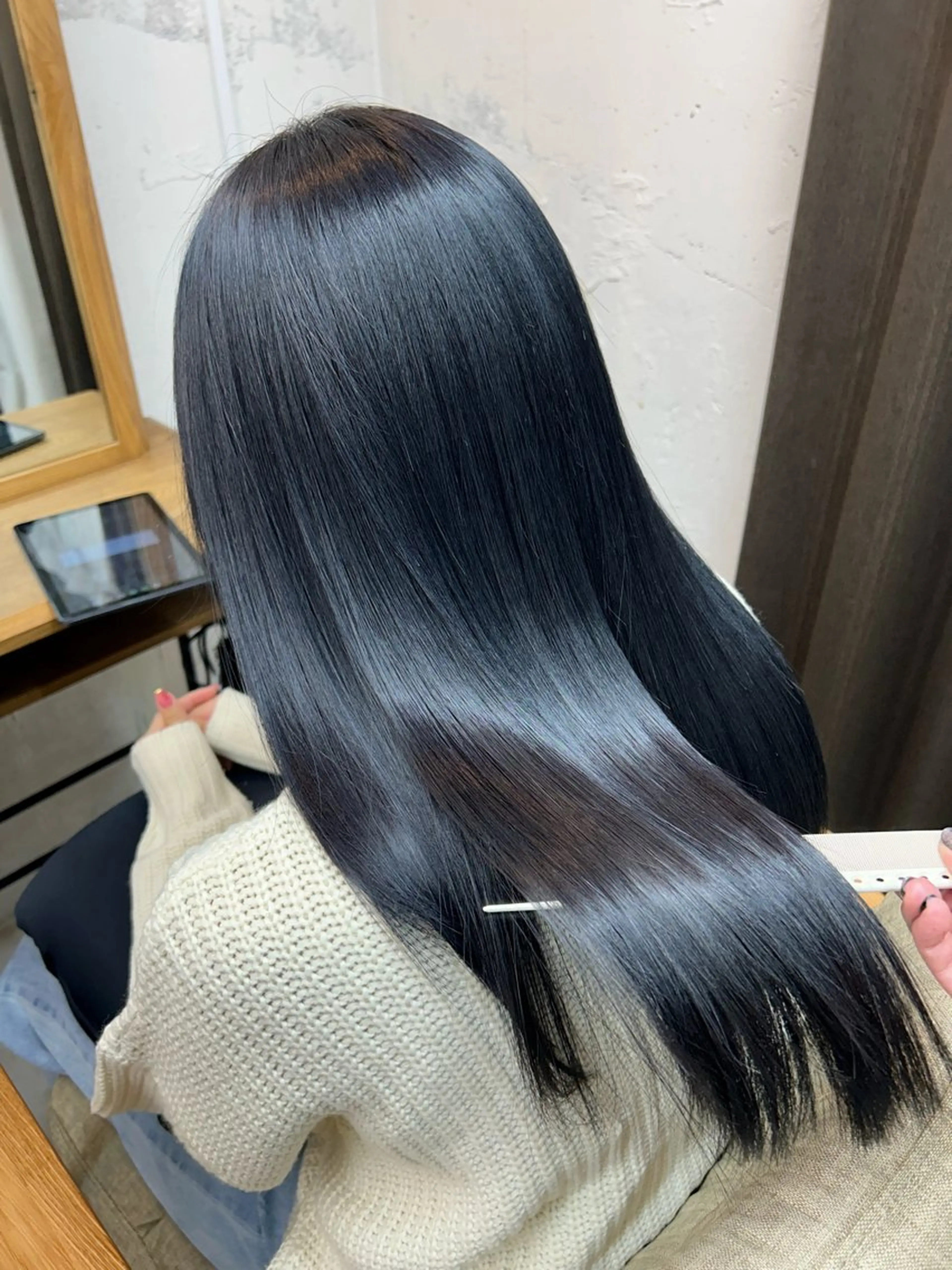 ロング 岩崎 美帆のヘアスタイル