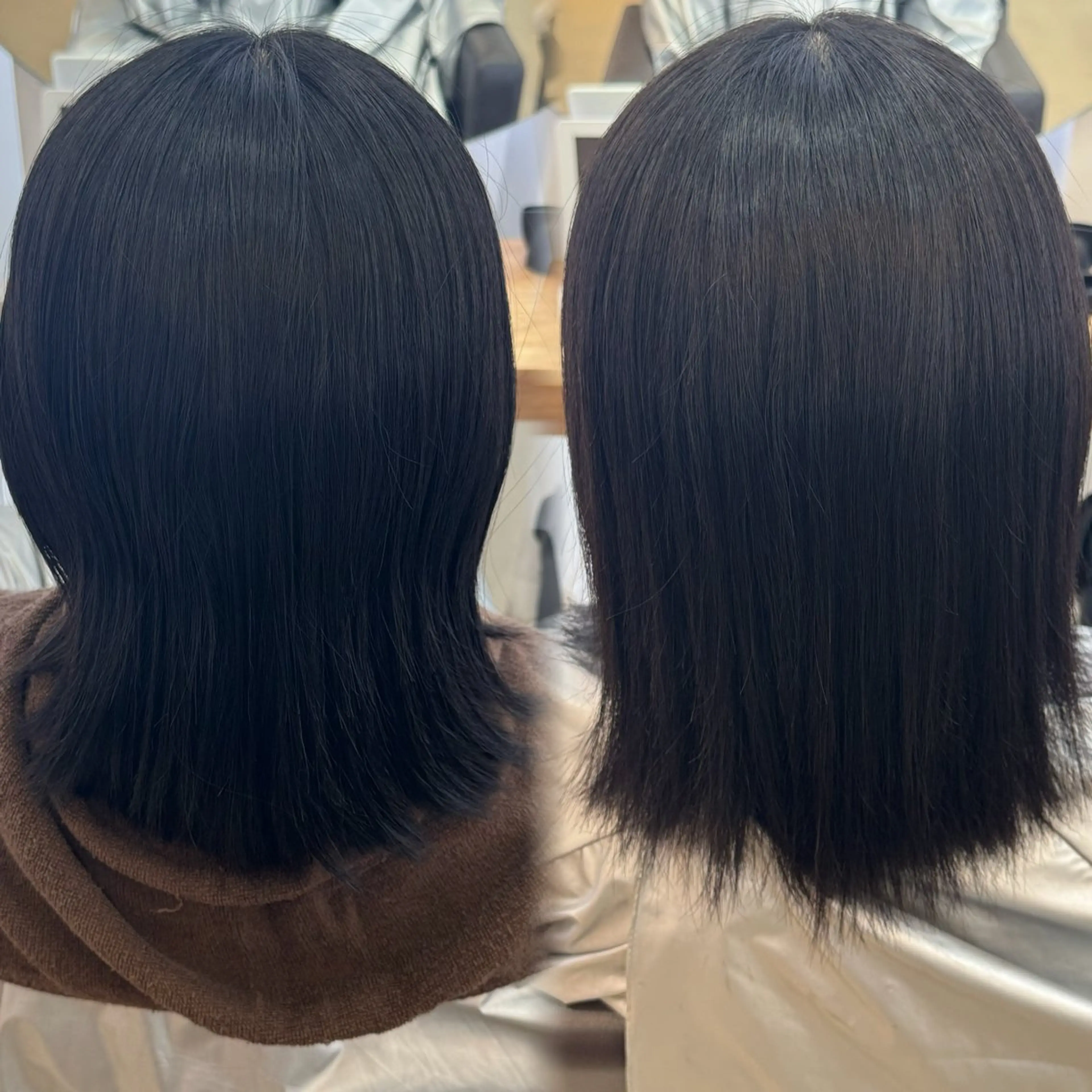 ミディアム 縮毛矯正 縮毛矯正 Agu hair 粉河のヘアスタイル