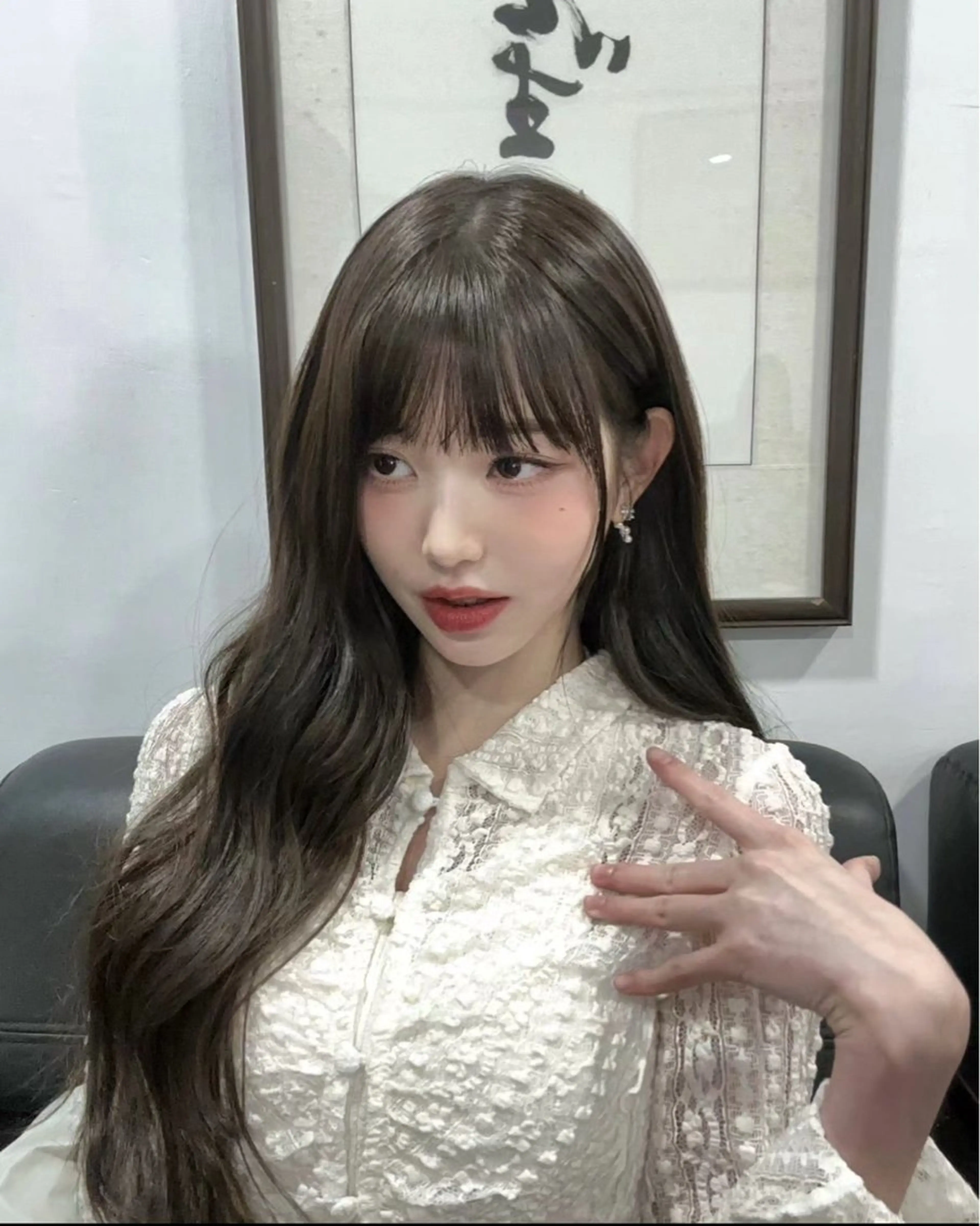 ロング カラー パーマ ヘアアレンジ メンズ キッズ カット ヘアカラー トリートメント ヘッドスパ ヘアセット 上品＆韓国風 🥀海心🥀のヘアスタイル