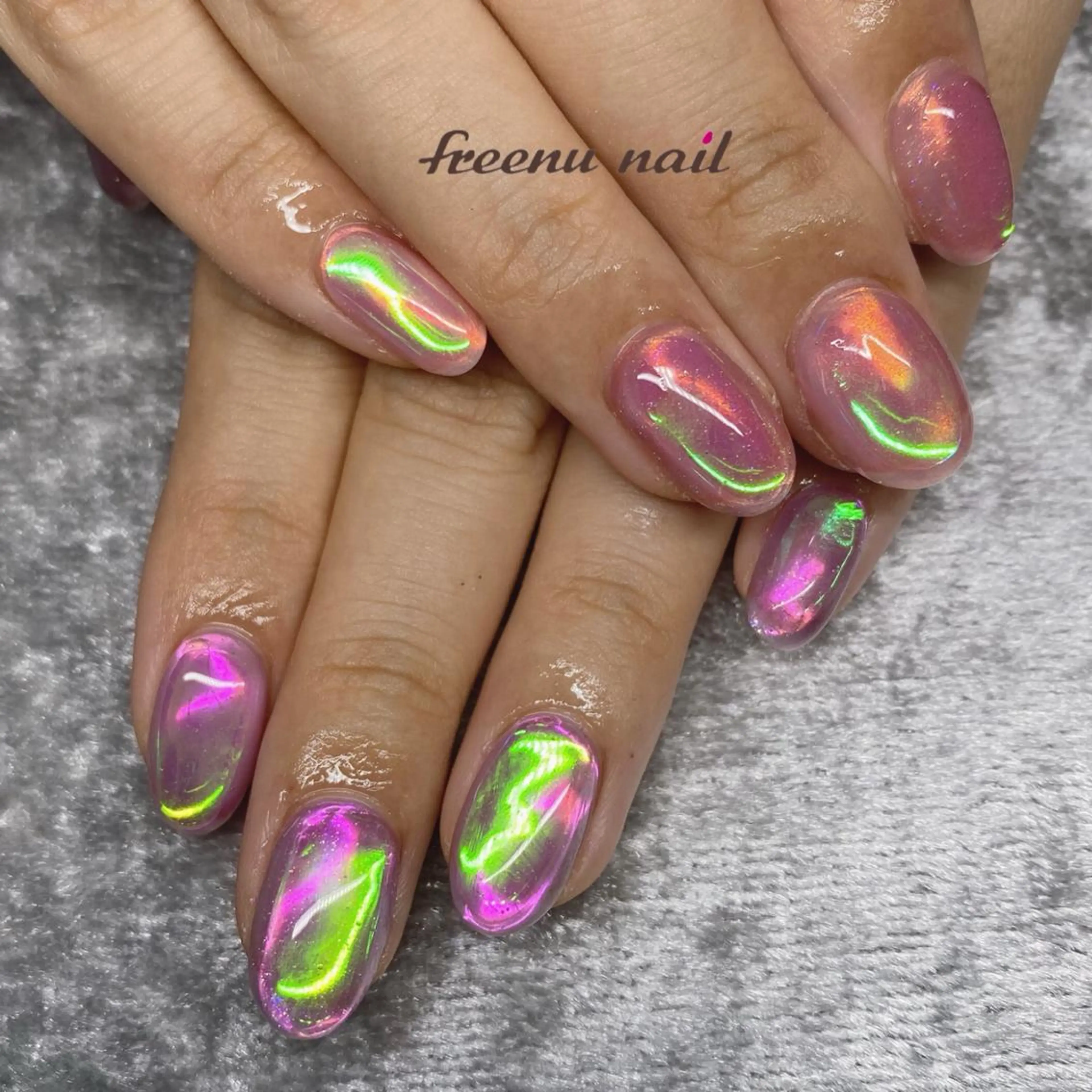 ネイル 氷ネイル・うるうるネイル freenu nail【24H】のネイルデザイン