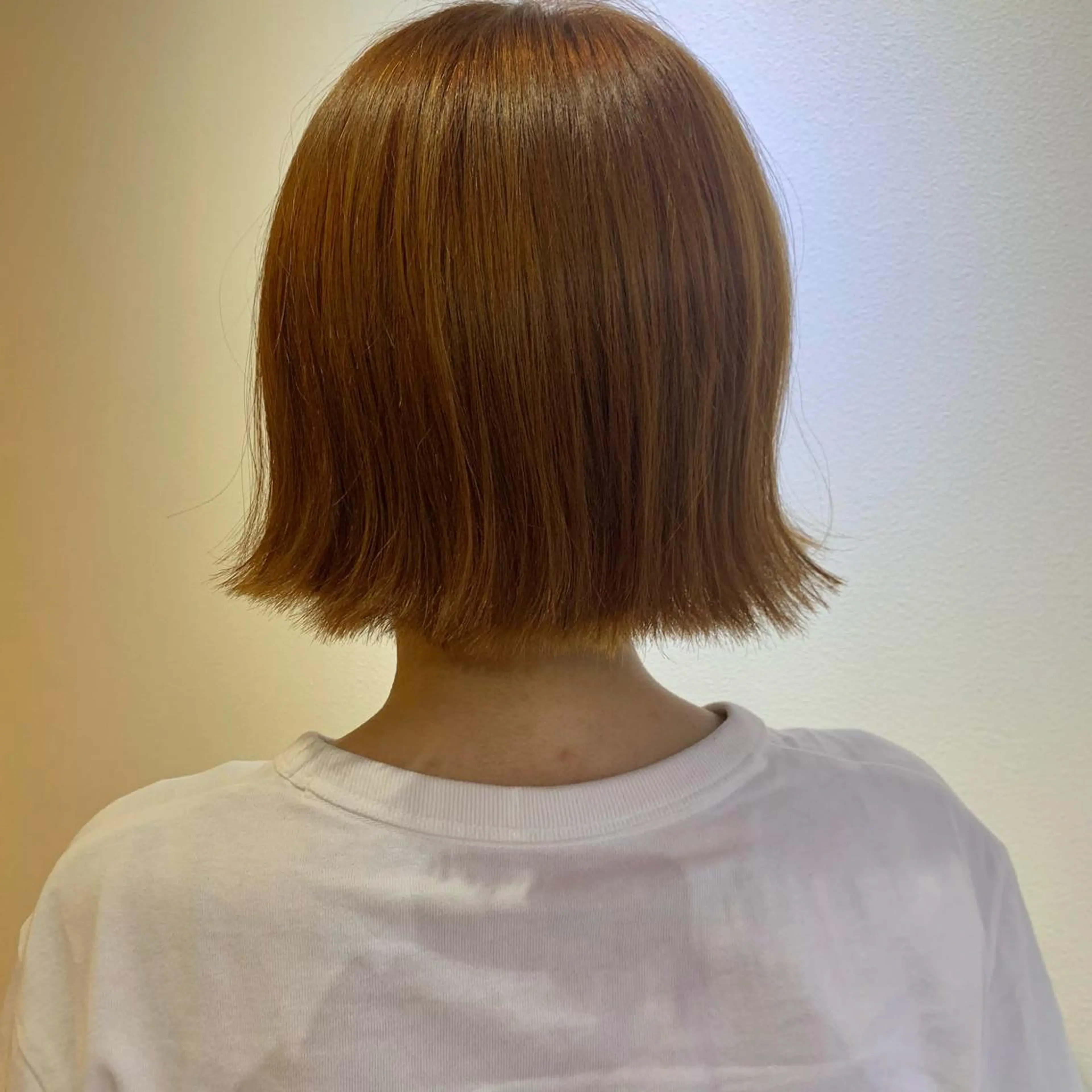 ショート カラー オレンジ 艶カラー/縮毛矯正‎ 💛Sakiのヘアスタイル