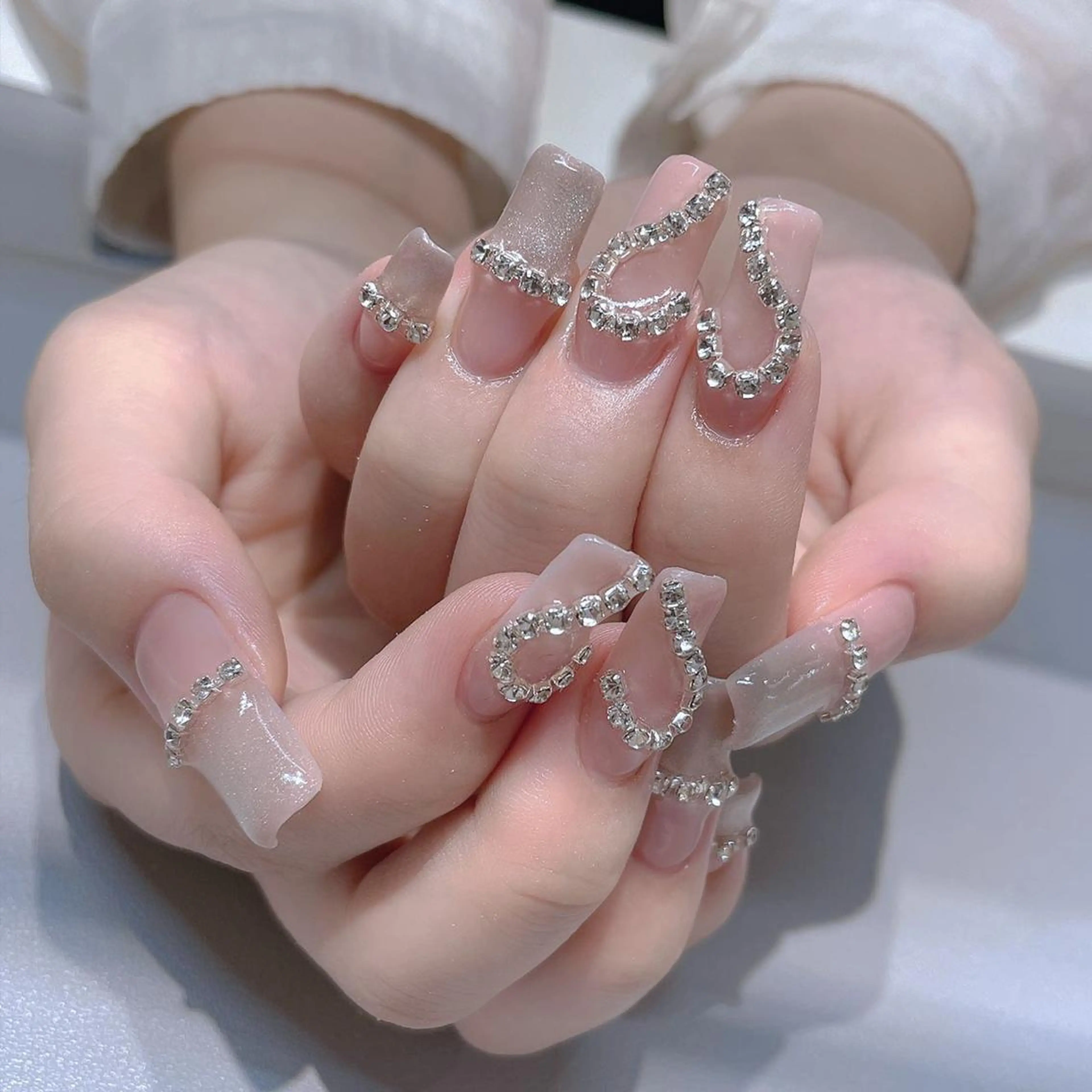 ネイル アートネイル 持ち込み ワンカラーネイル スカルプネイル ネイルチップ 長さだし専門店 M2 rikaのネイルデザイン