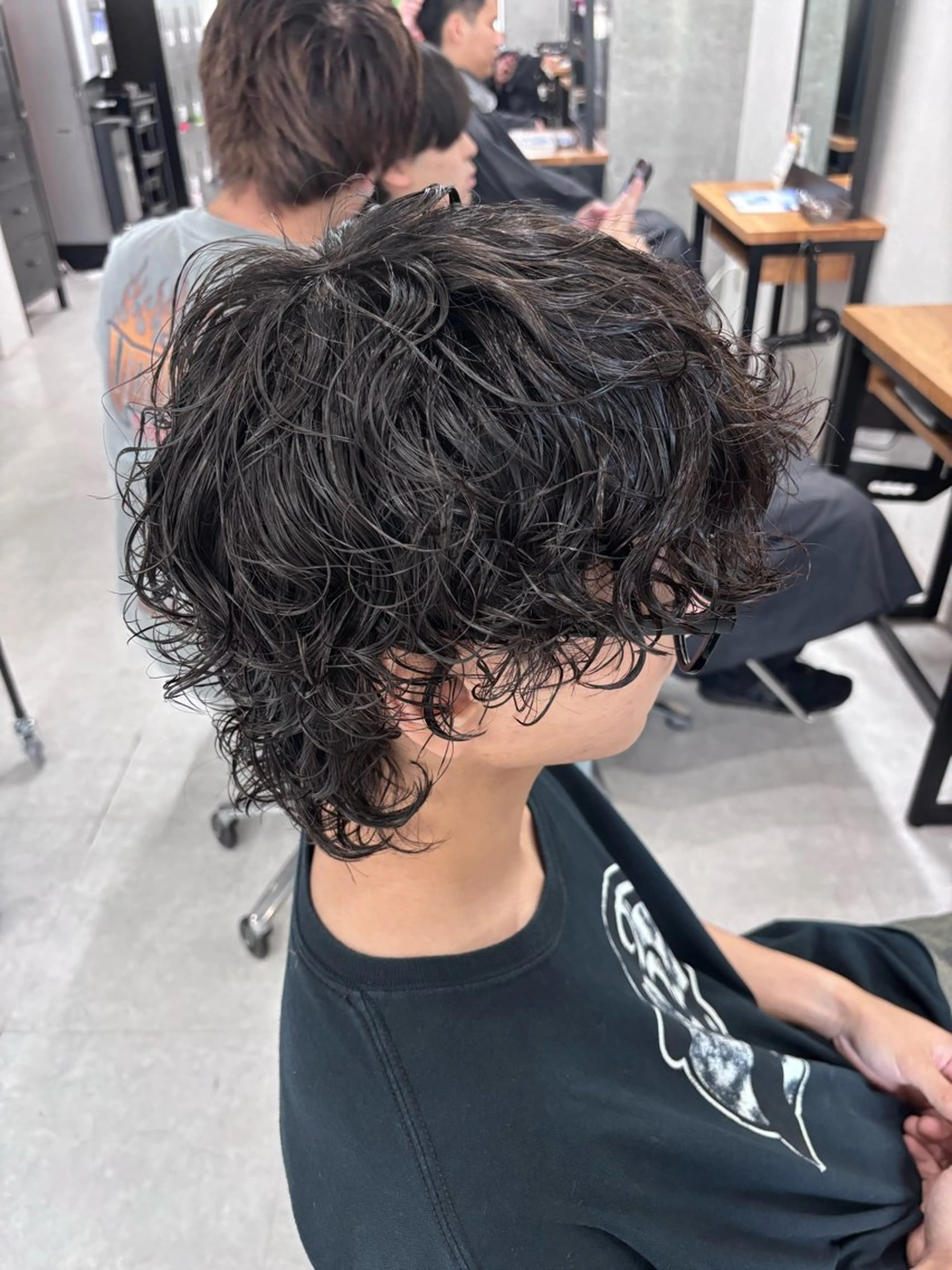 パーマ メンズ カット パーマ 美容研究所 🇰🇷yutoのヘアスタイル