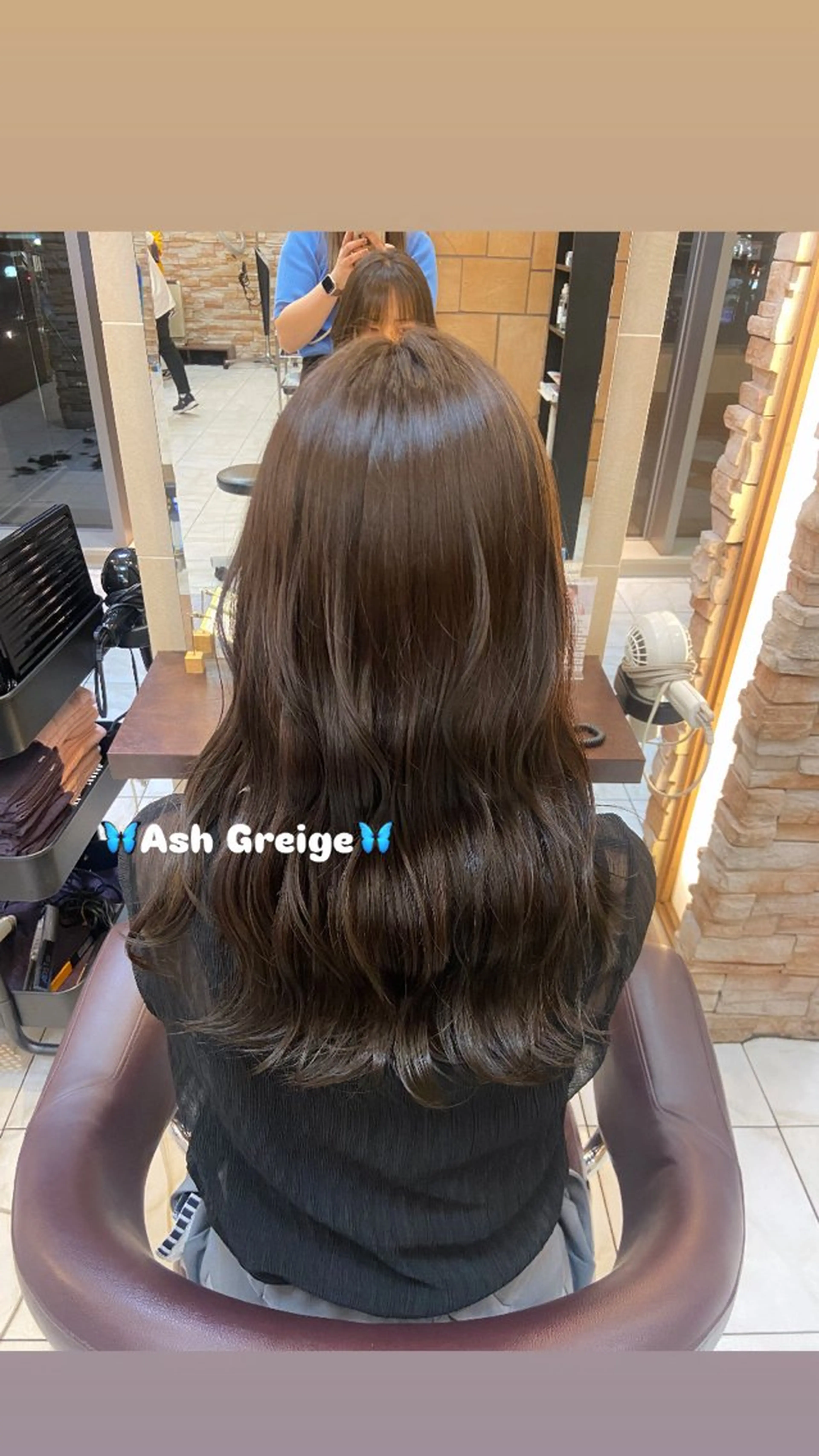 ロング アッシュ ヘアカラー トリートメント 🎀透明感カラー 🐈ナズナのヘアスタイル