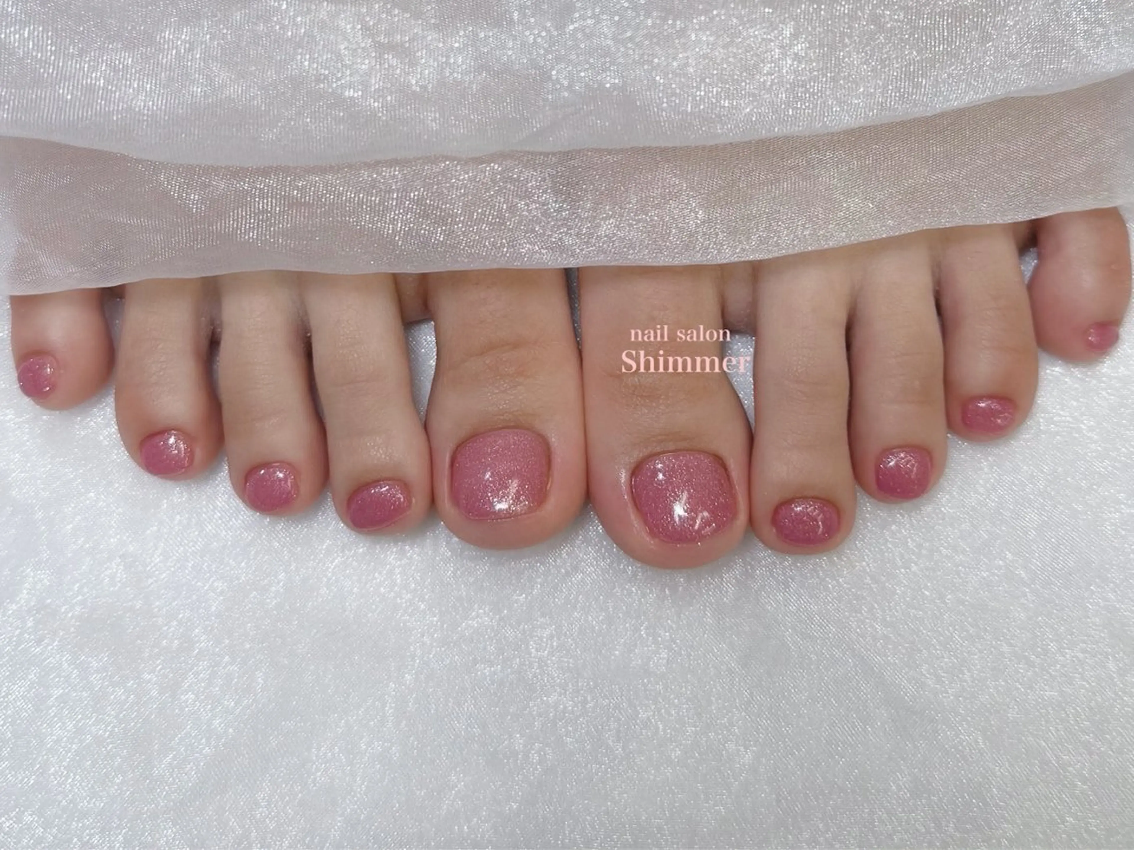 ネイル フットネイル Shimmer Risaのネイルデザイン