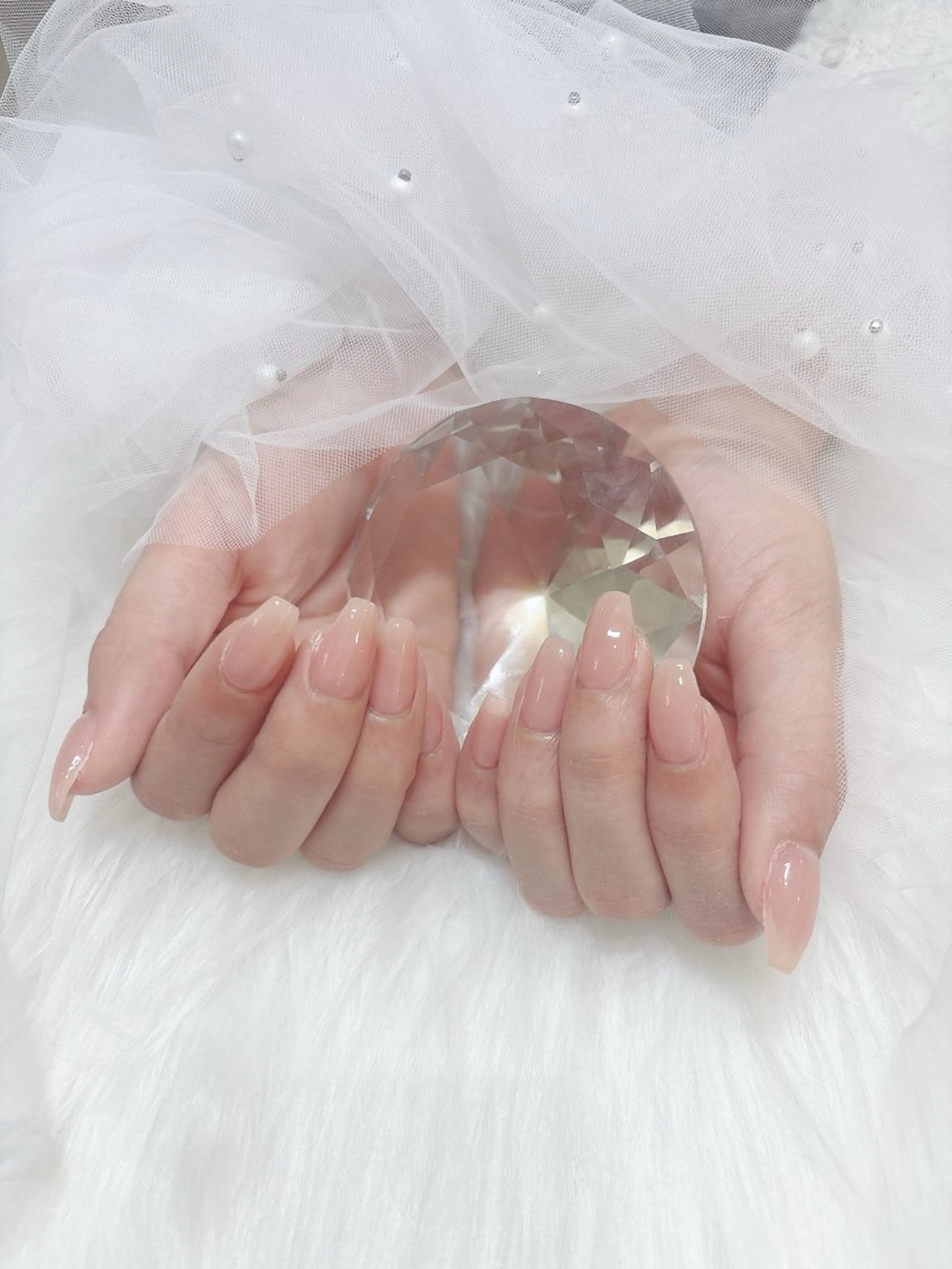 ネイル ワンカラーネイル ピンク ピンクベージュ aba nail ♡ akuaのネイルデザイン