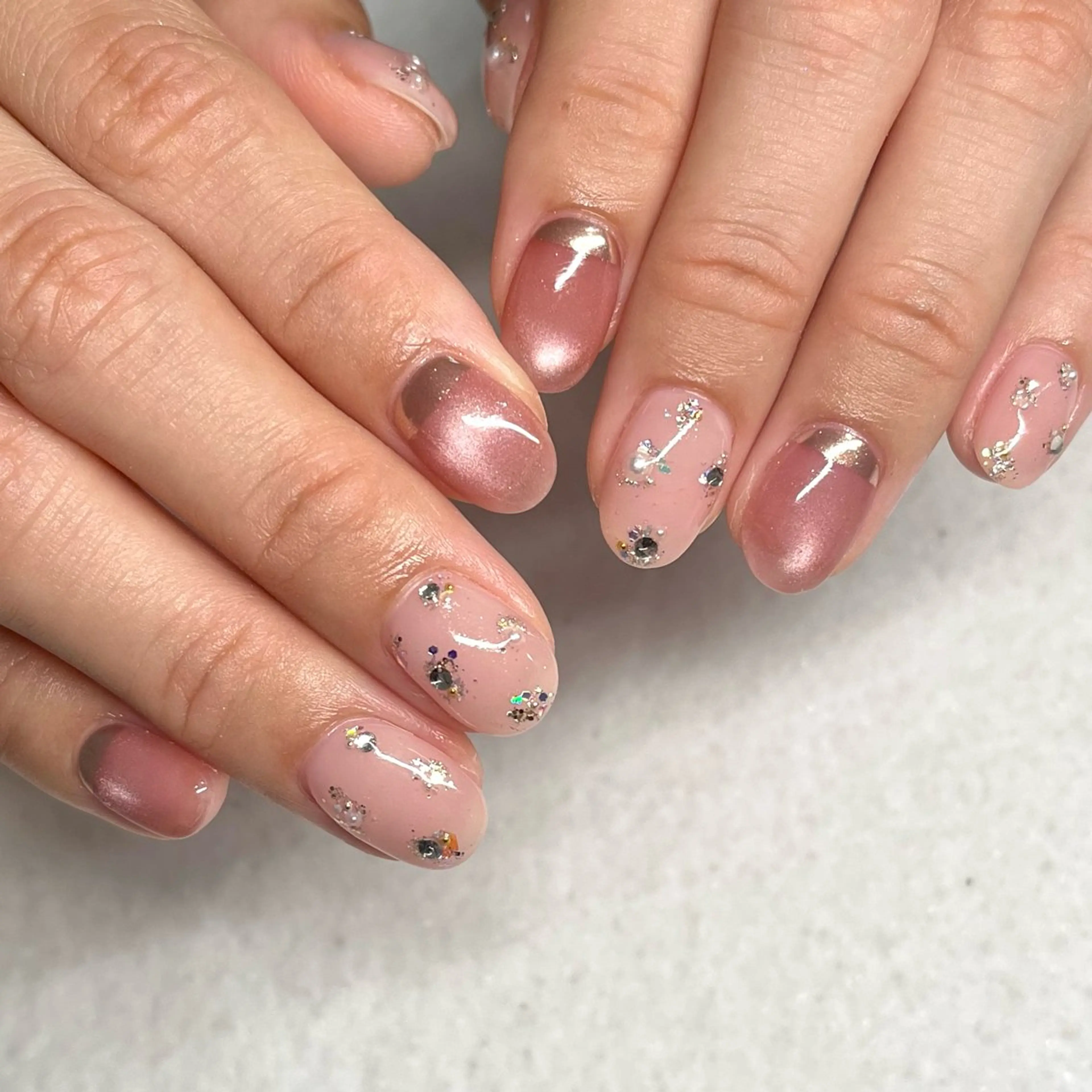 ネイル ハンドネイル joie ange rinna上本町のネイルデザイン