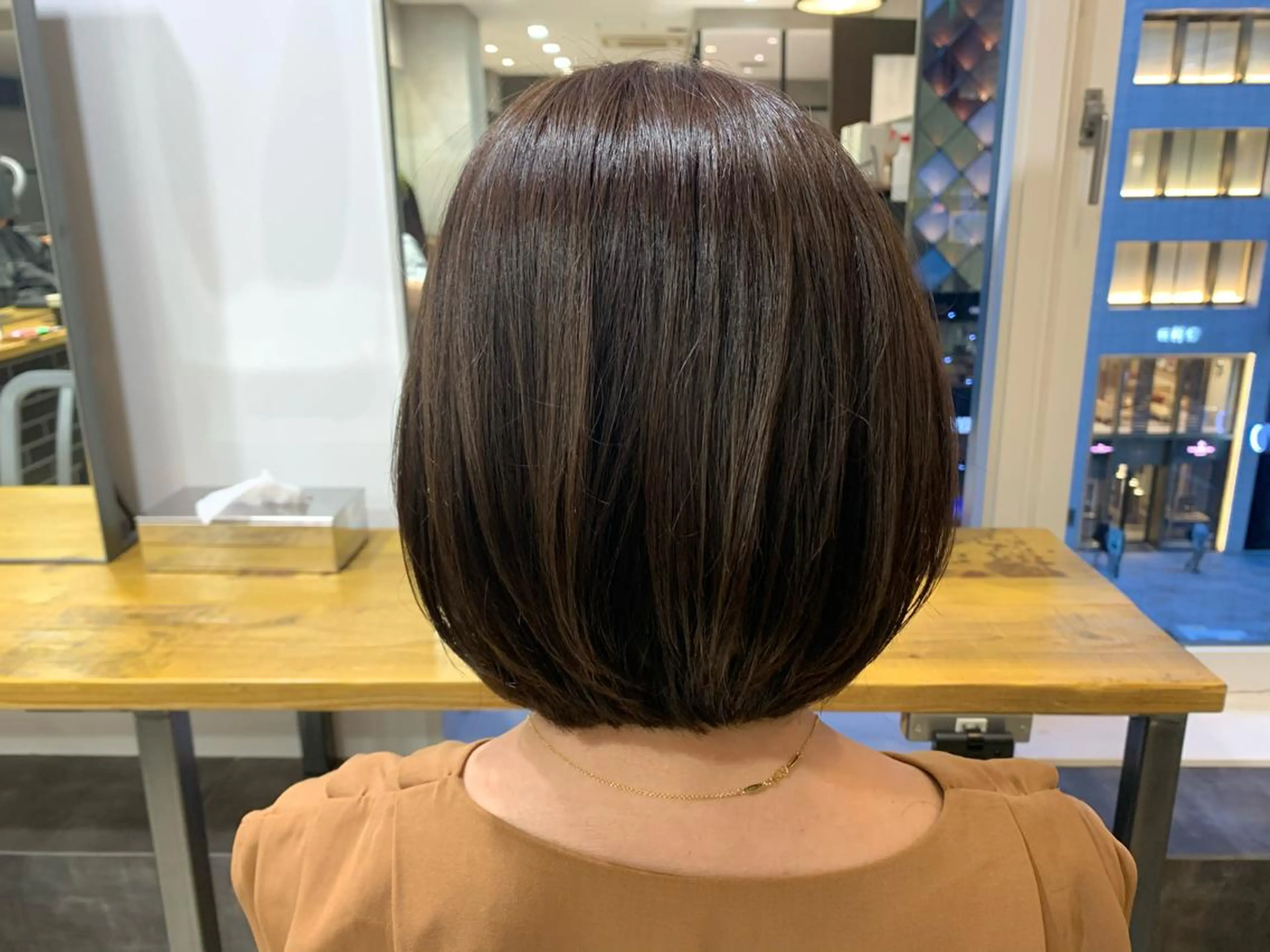 ショート カット ヘアカラー トリートメント WISTERIA P LUS1 ikumiのヘアスタイル