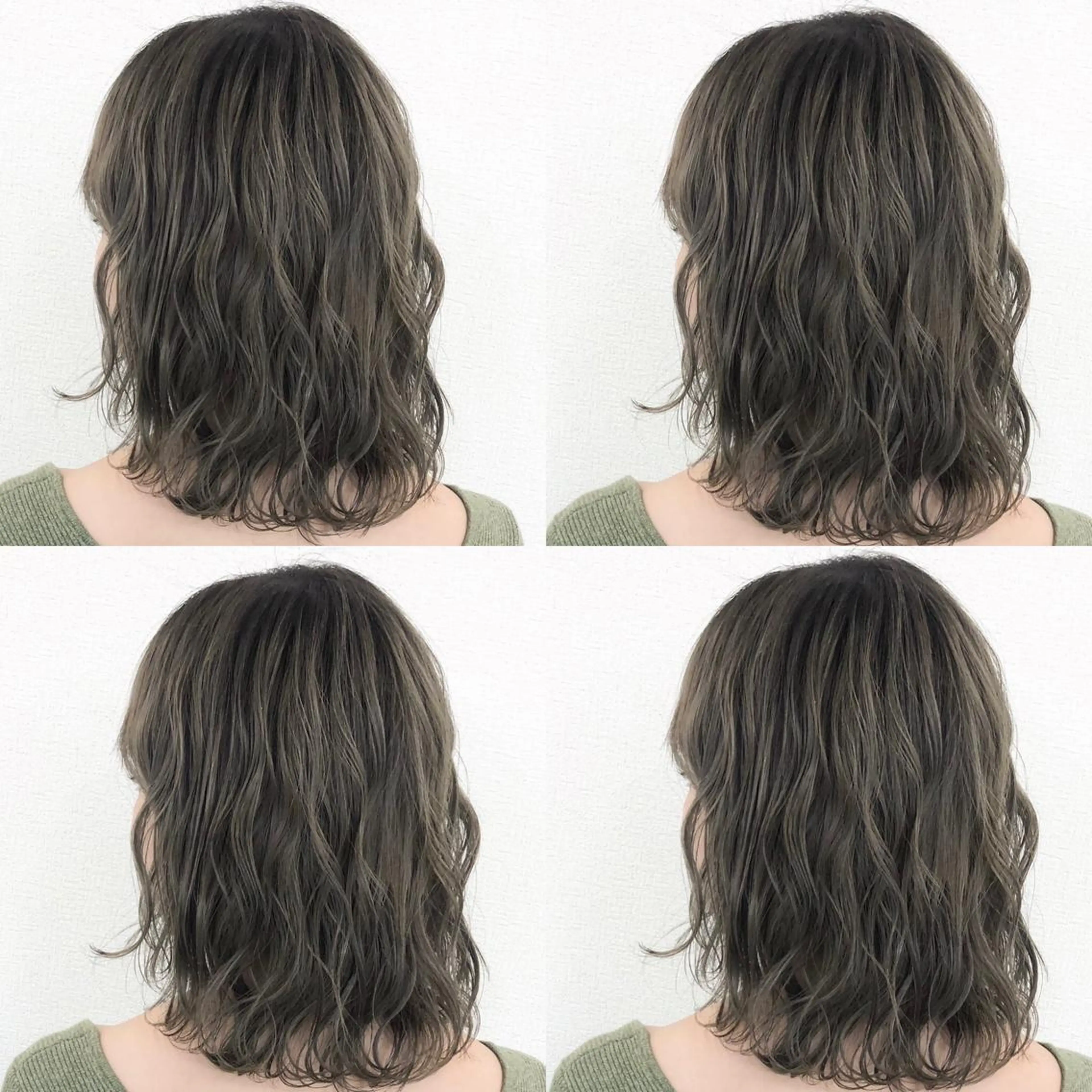 ミディアム カラー ヘアカラー Hanna by W_SALONのヘアスタイル