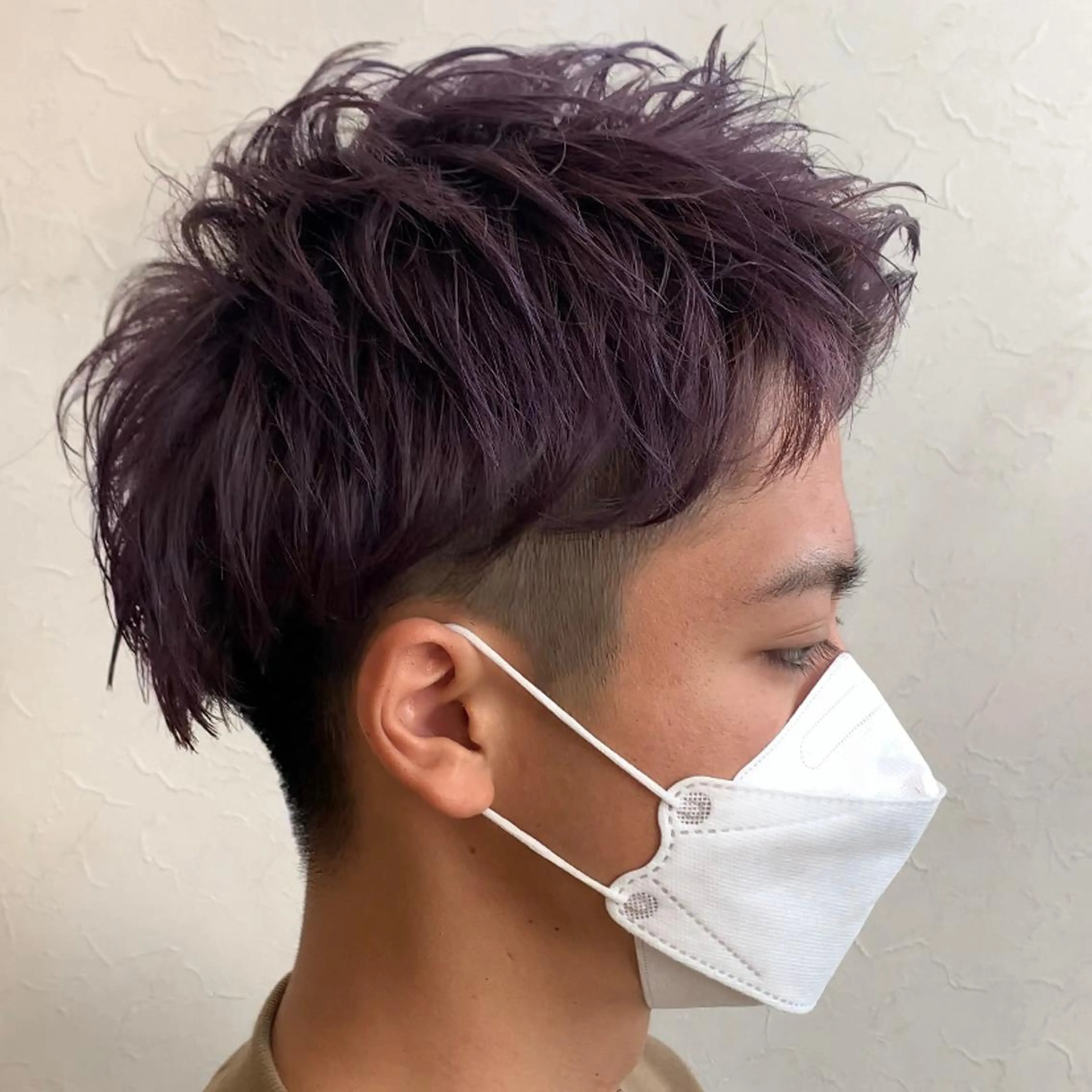 カラー メンズ ベージュカラー ダブルカラー バイオレットカラー ホワイトベージュ ヘアカラー トリートメント Liberty 店長 TAJIMAのヘアスタイル
