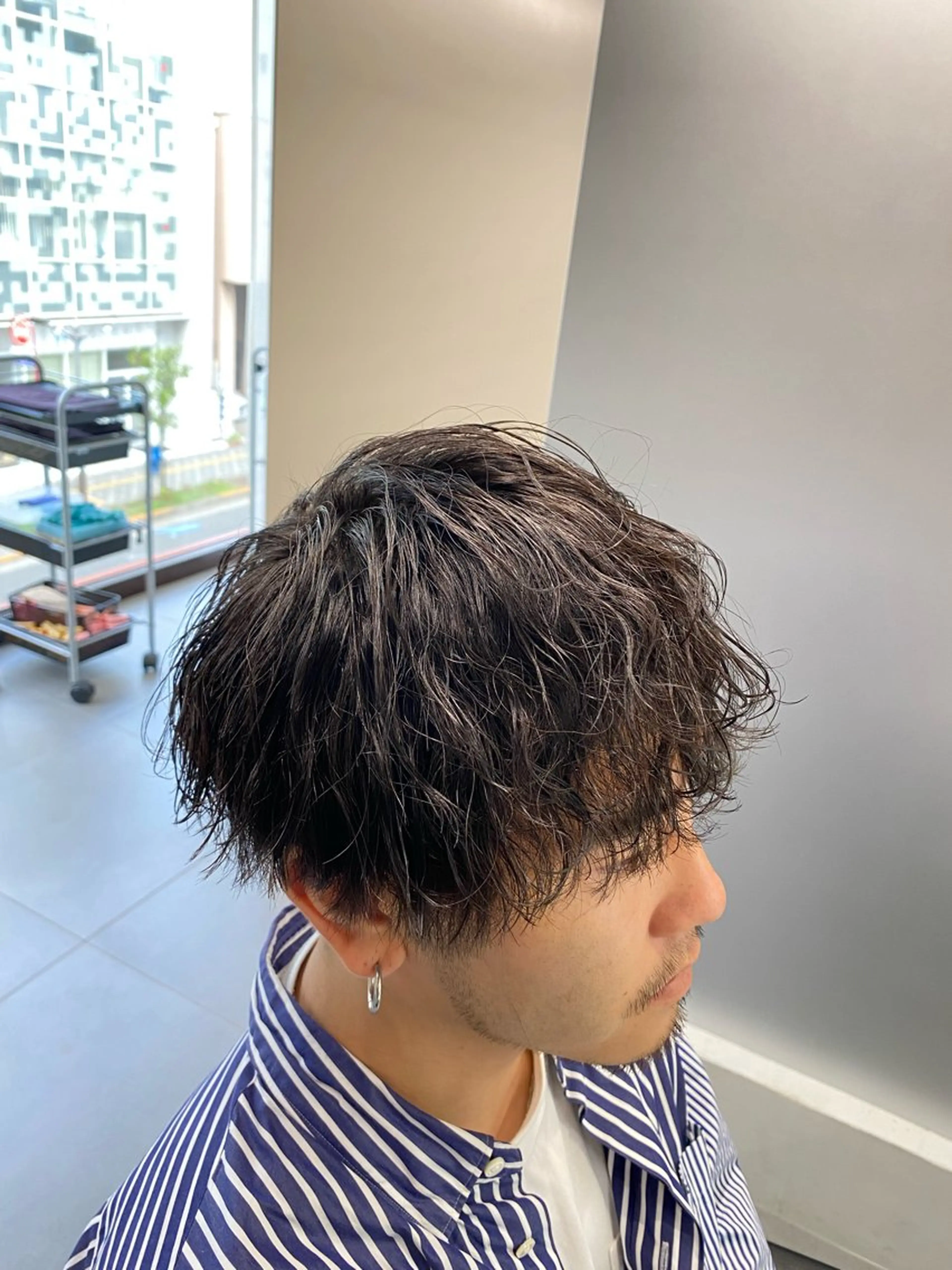 パーマ メンズ メンズパーマ カット ヘアカラー パーマ ヘアセット 立川メンズパーマ職人 小泉文人のヘアスタイル