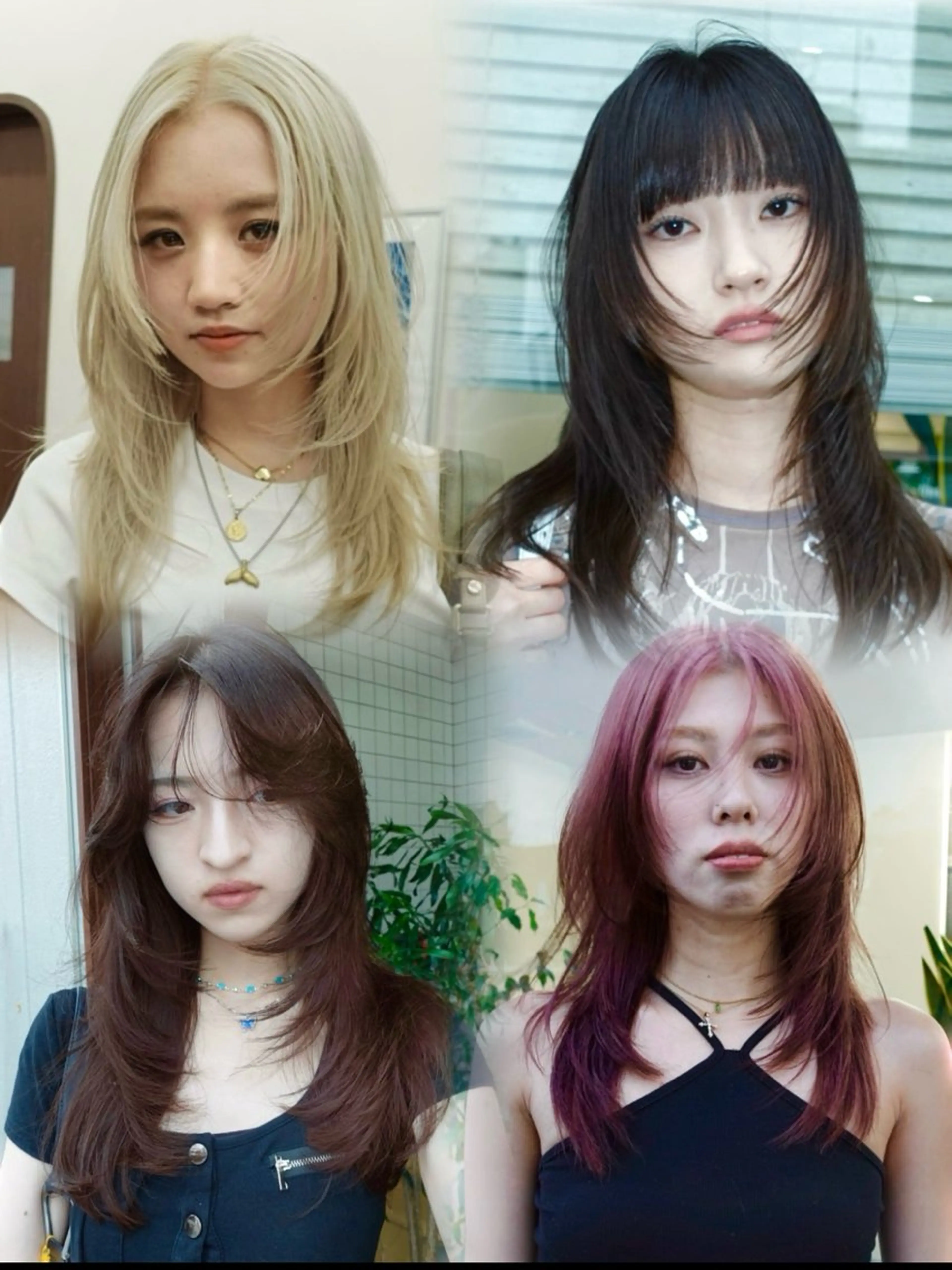 ミディアム カラー ベージュカラー 透明感カラー ダブルカラー オレンジ オレンジベージュ カット ヘアカラー トリートメント ニュアンスレイヤー ハイトーンカラーのヘアスタイル