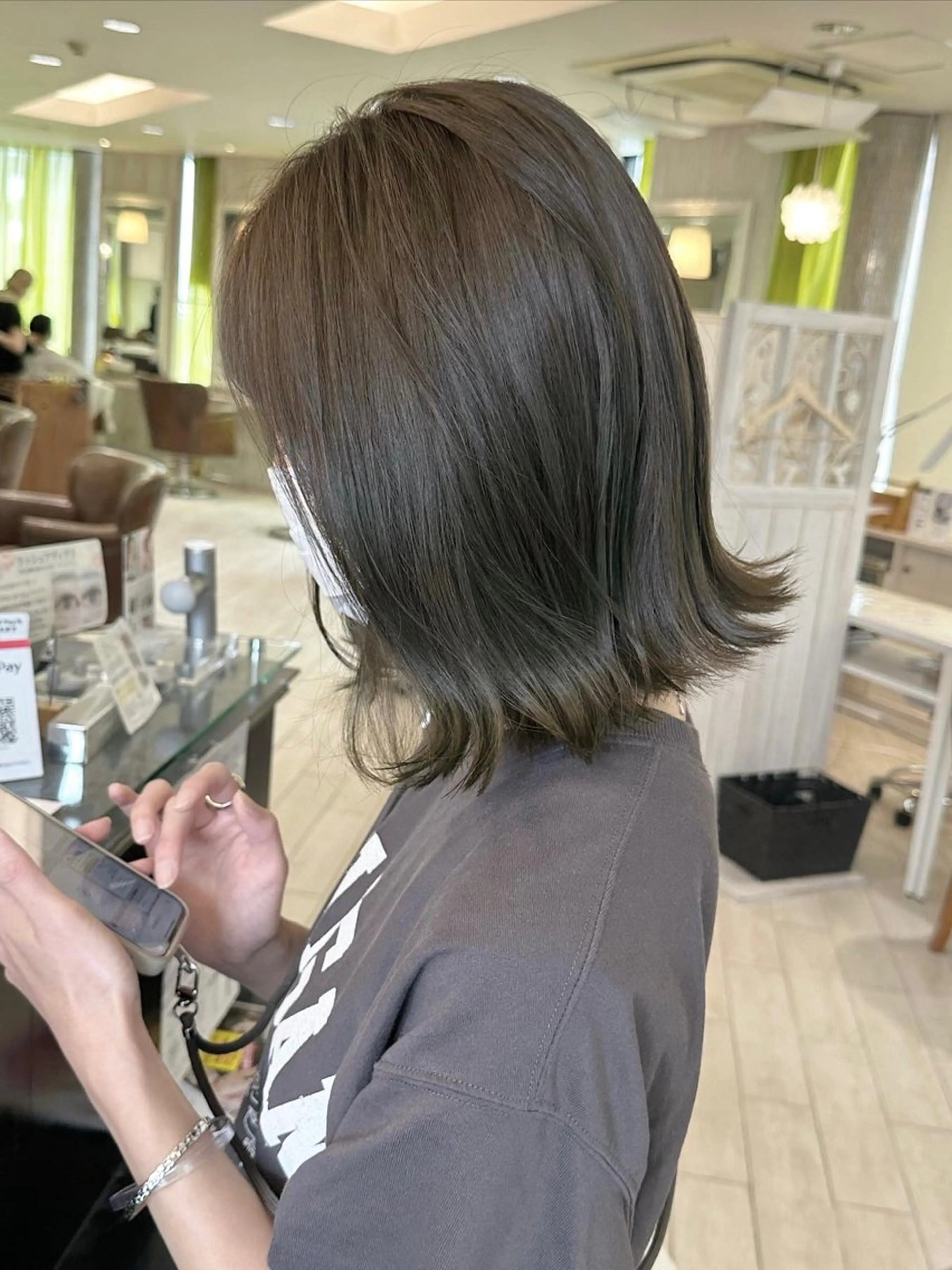 ミディアム カラー 増渕 駿介のヘアスタイル