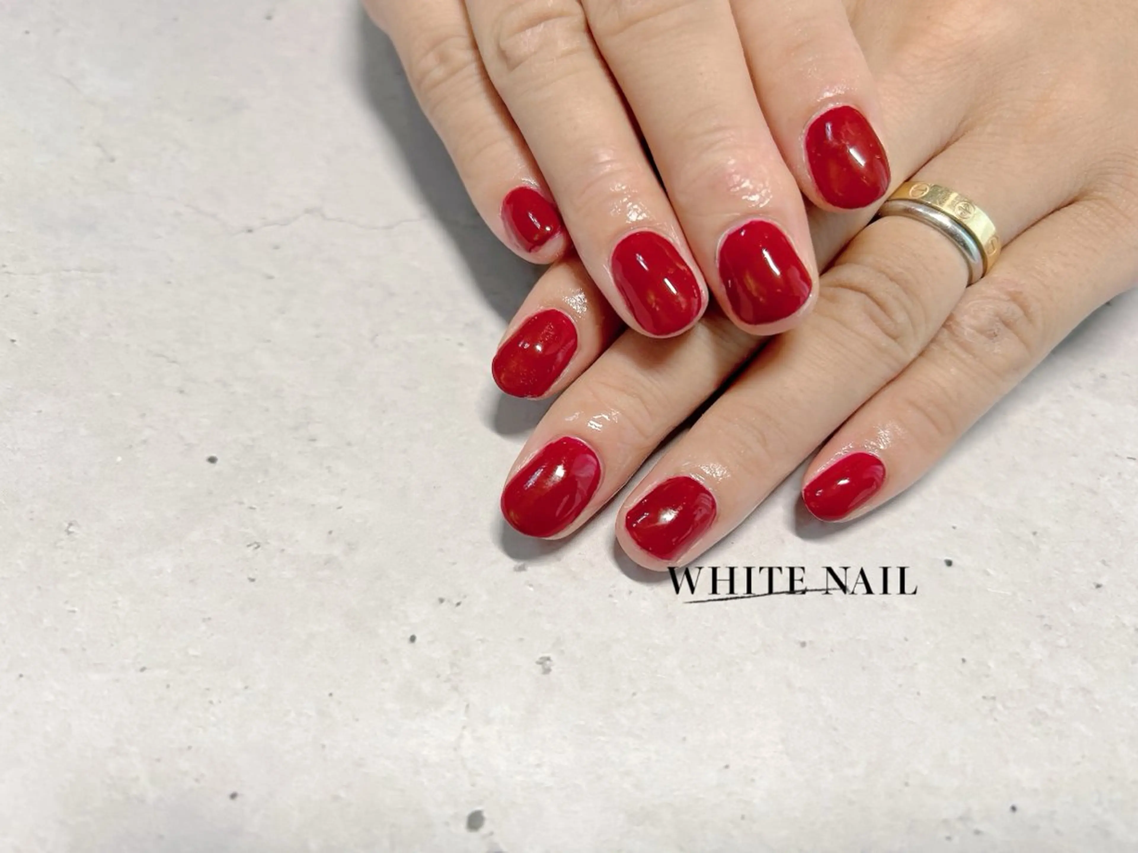 ネイル ワンカラーネイル ハンドネイル WHITE NAIL ホワイトネイルのネイルデザイン