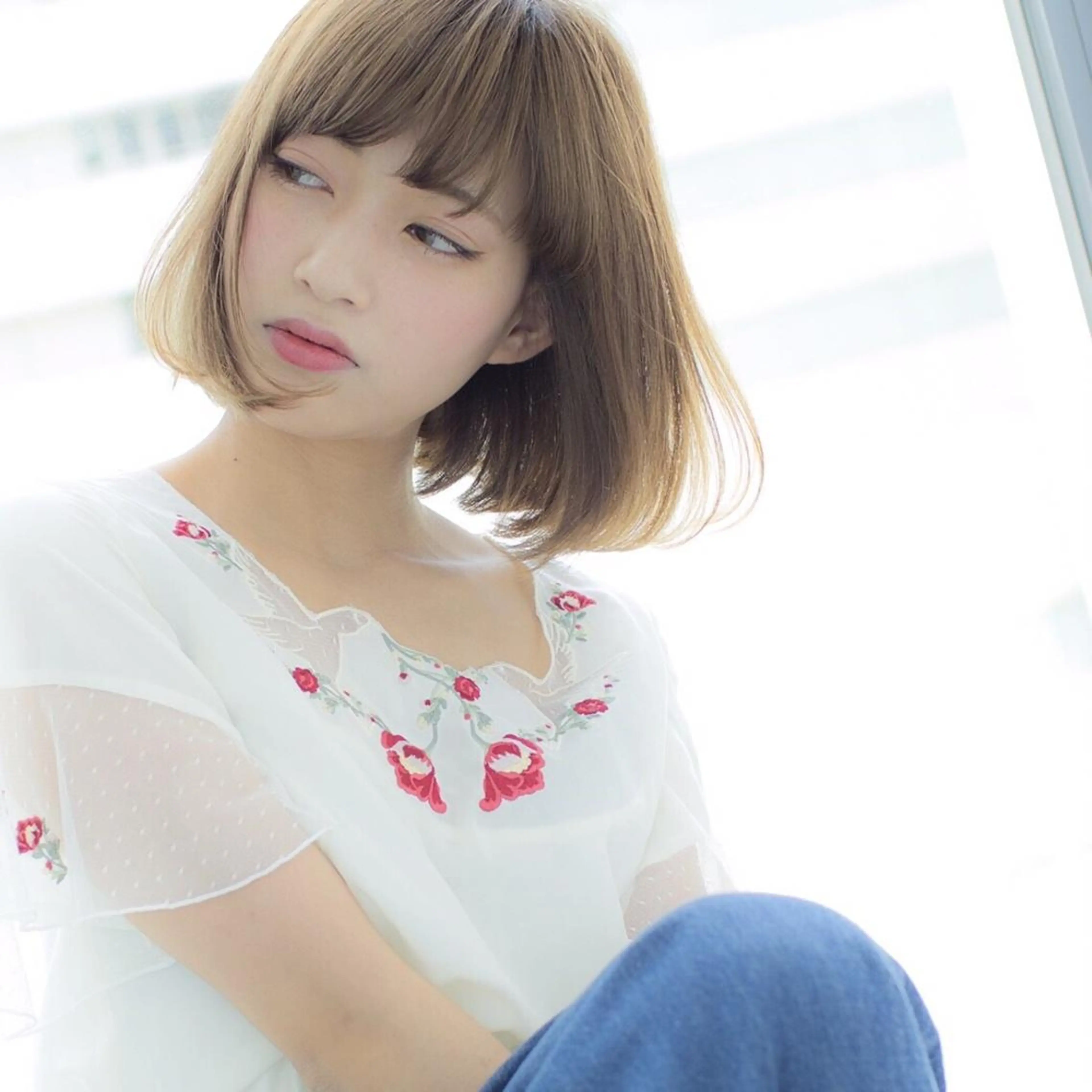 ショート カラー ボブ SALOWIN四条河原町所属・中村 美穂のヘアスタイル