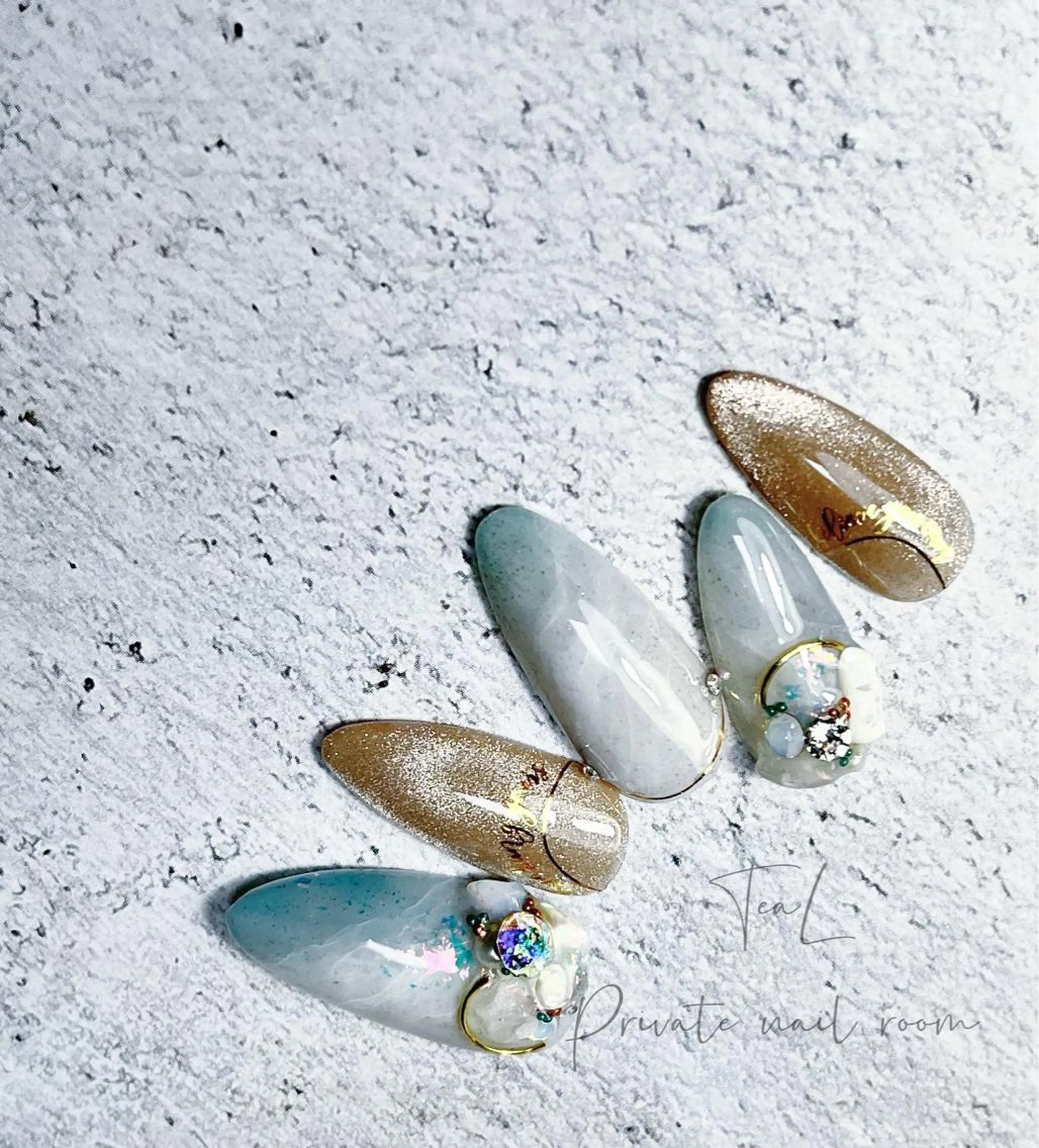 ネイル ハンドネイル TeaL nailのネイルデザイン