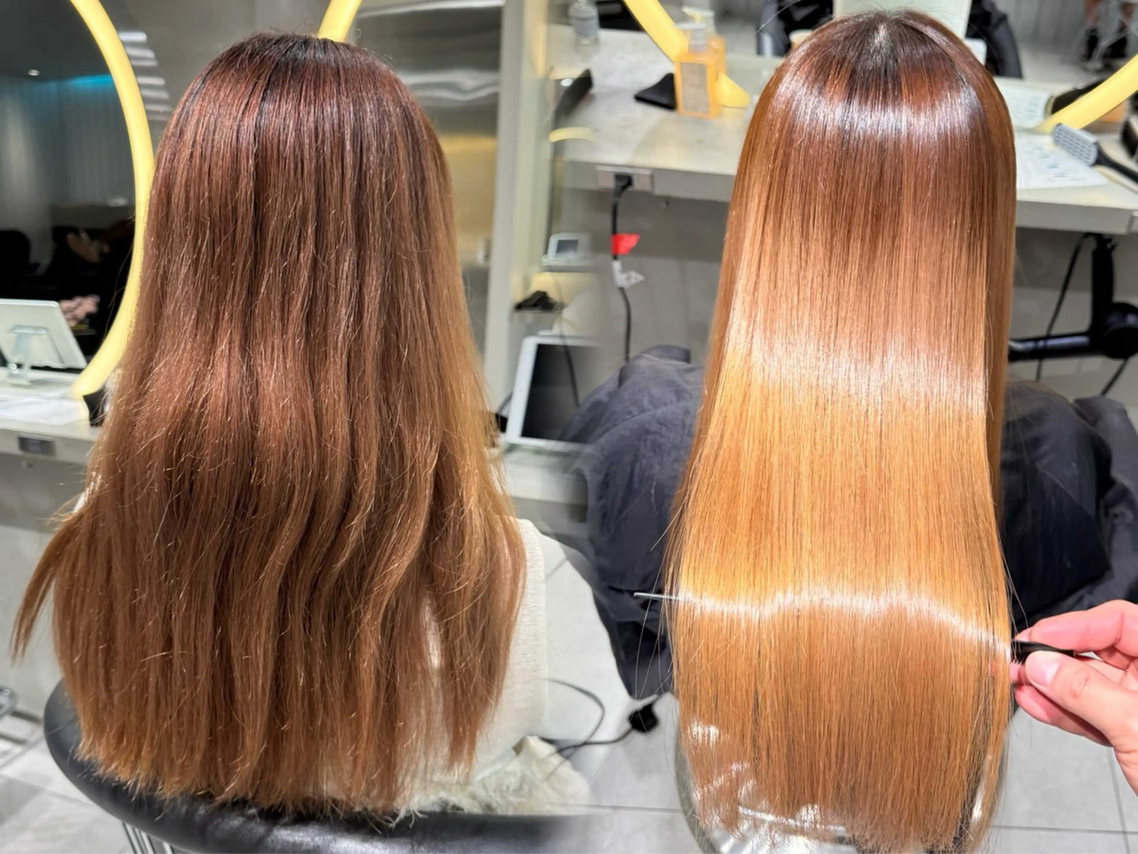 ロング カット 縮毛矯正 トリートメント レイヤー/髪質改善 タケルのヘアスタイル