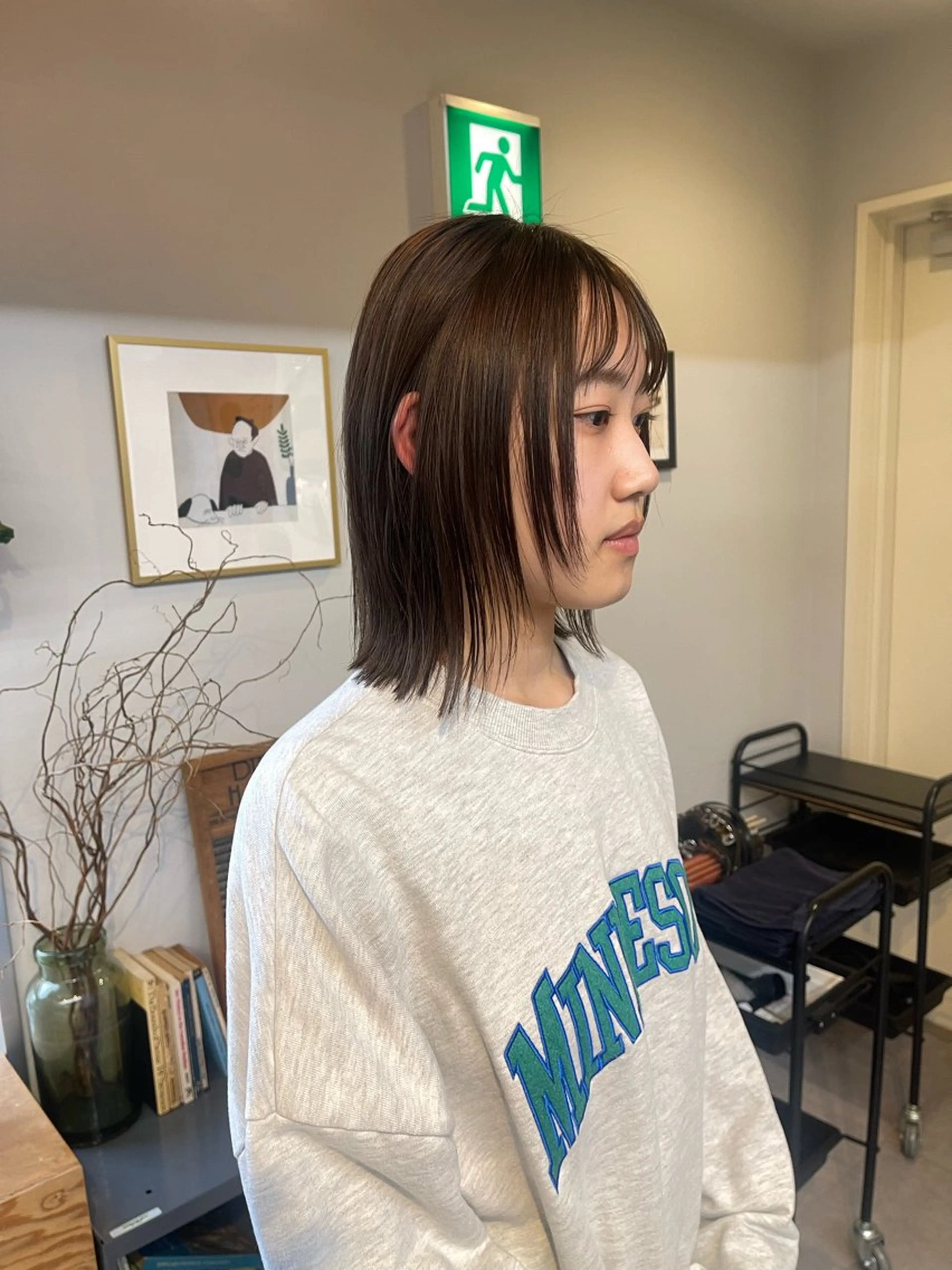 ミディアム カラー レイヤーカット 外ハネヘア カット ヘアカラー トリートメント ✅ボブ/パーマ/ 表参道/KENTA✅のヘアスタイル