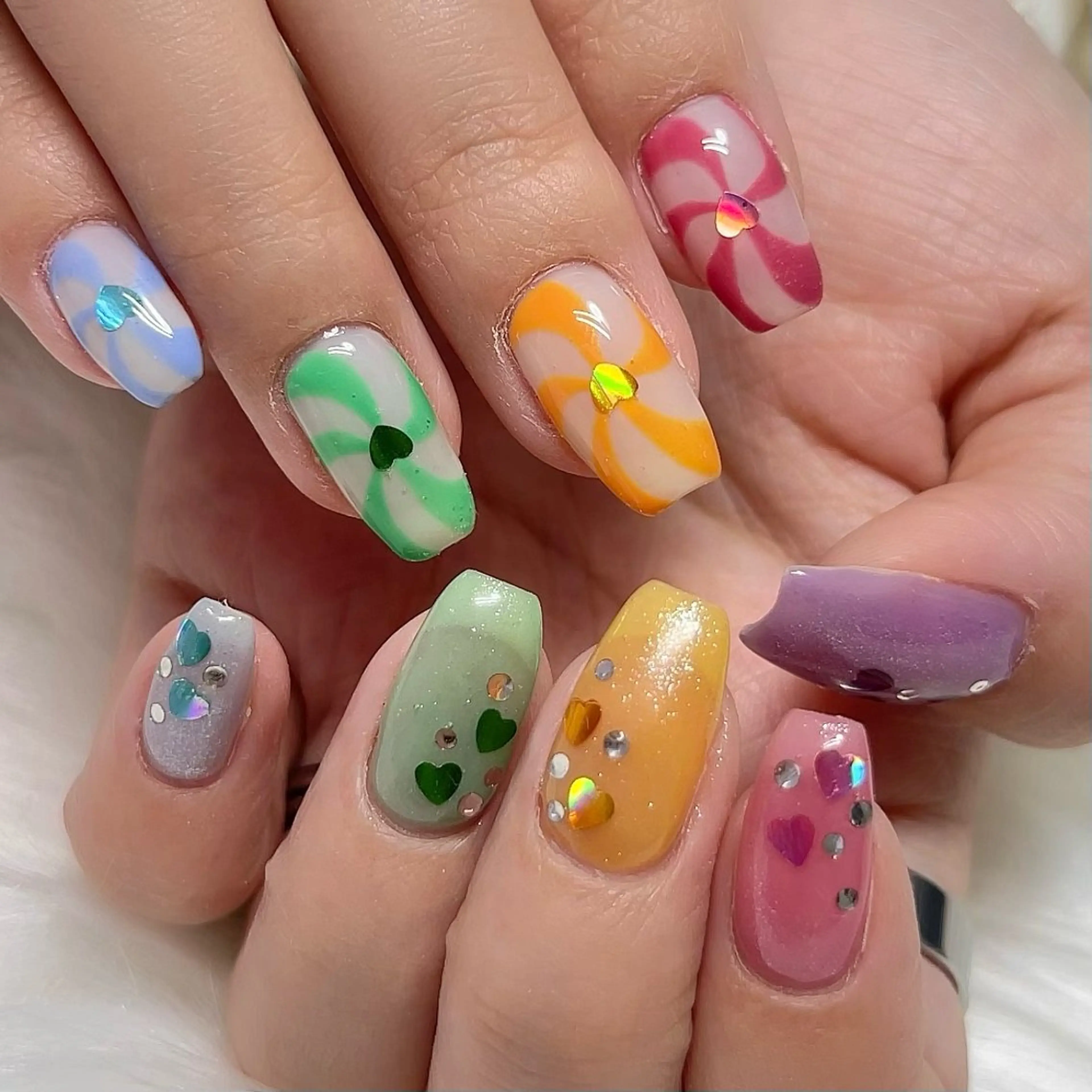 ネイル ハンドネイル 【Yappy🌈】 💖P-tanaのネイルデザイン