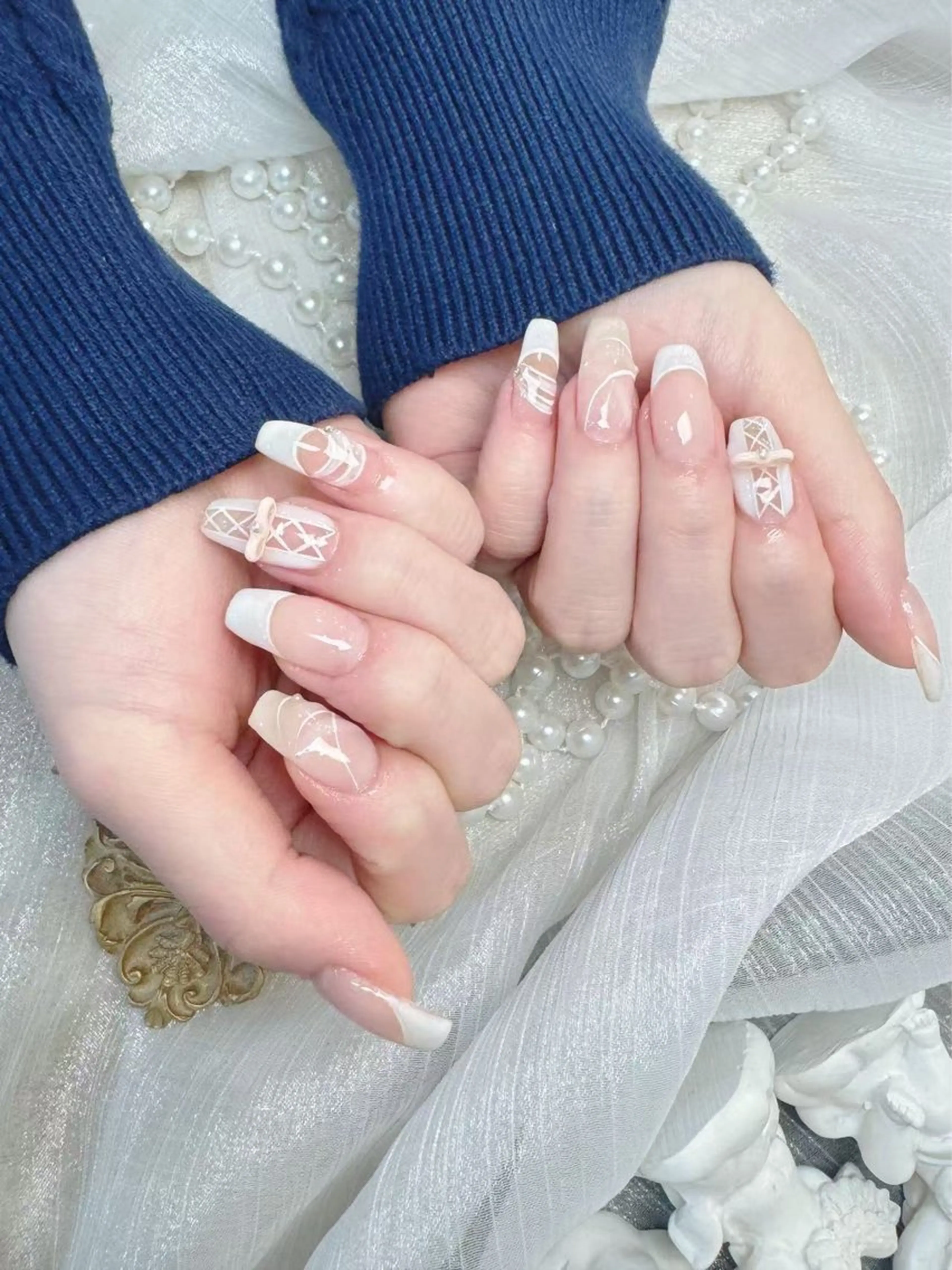 ネイル アートネイル フットネイル ジェルネイル ハート マグネットネイル Babarla Nailのネイルデザイン