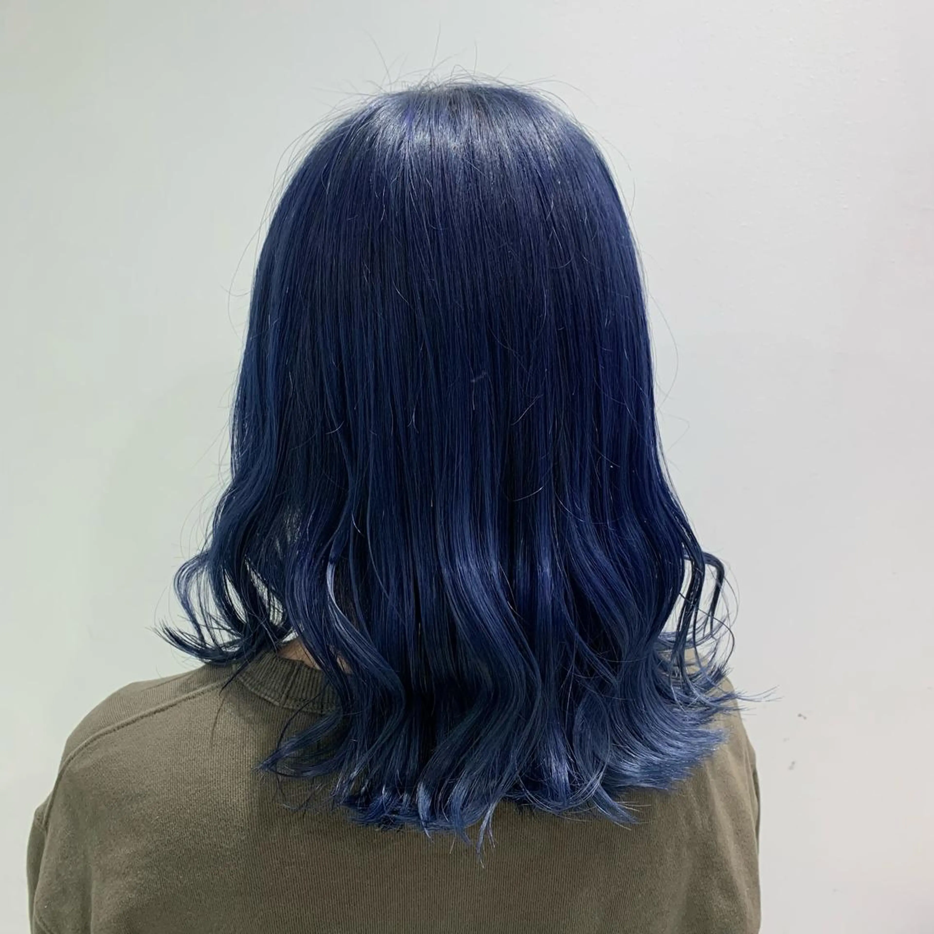 ロング カラー パーマ ヘアアレンジ メンズ キッズ ネイル マツエク・マツパ ブルーカラー ブルー 🦋haginoya miho🦋のマツエク・マツパデザイン