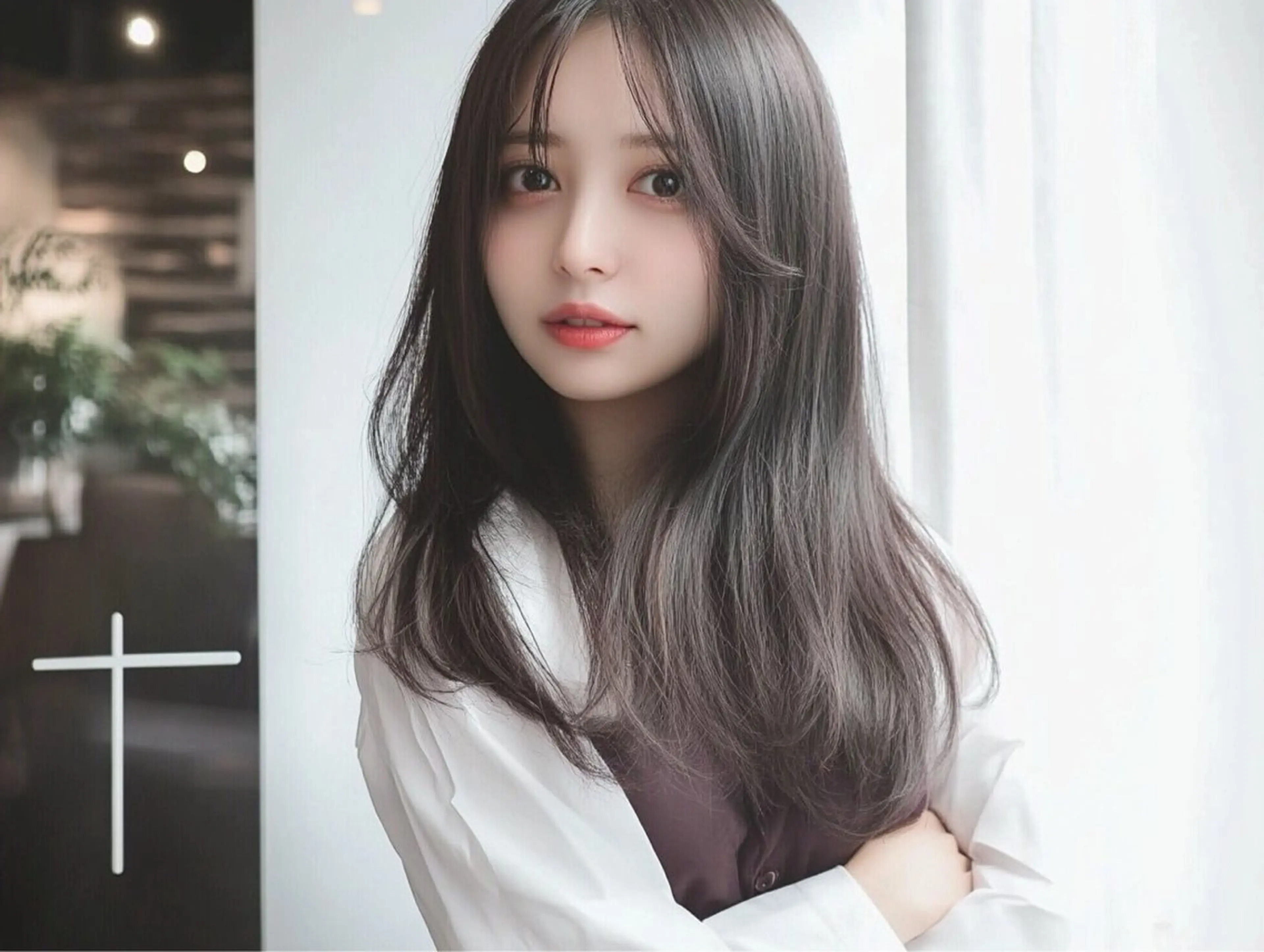 ロング 野澤 杏のヘアスタイル