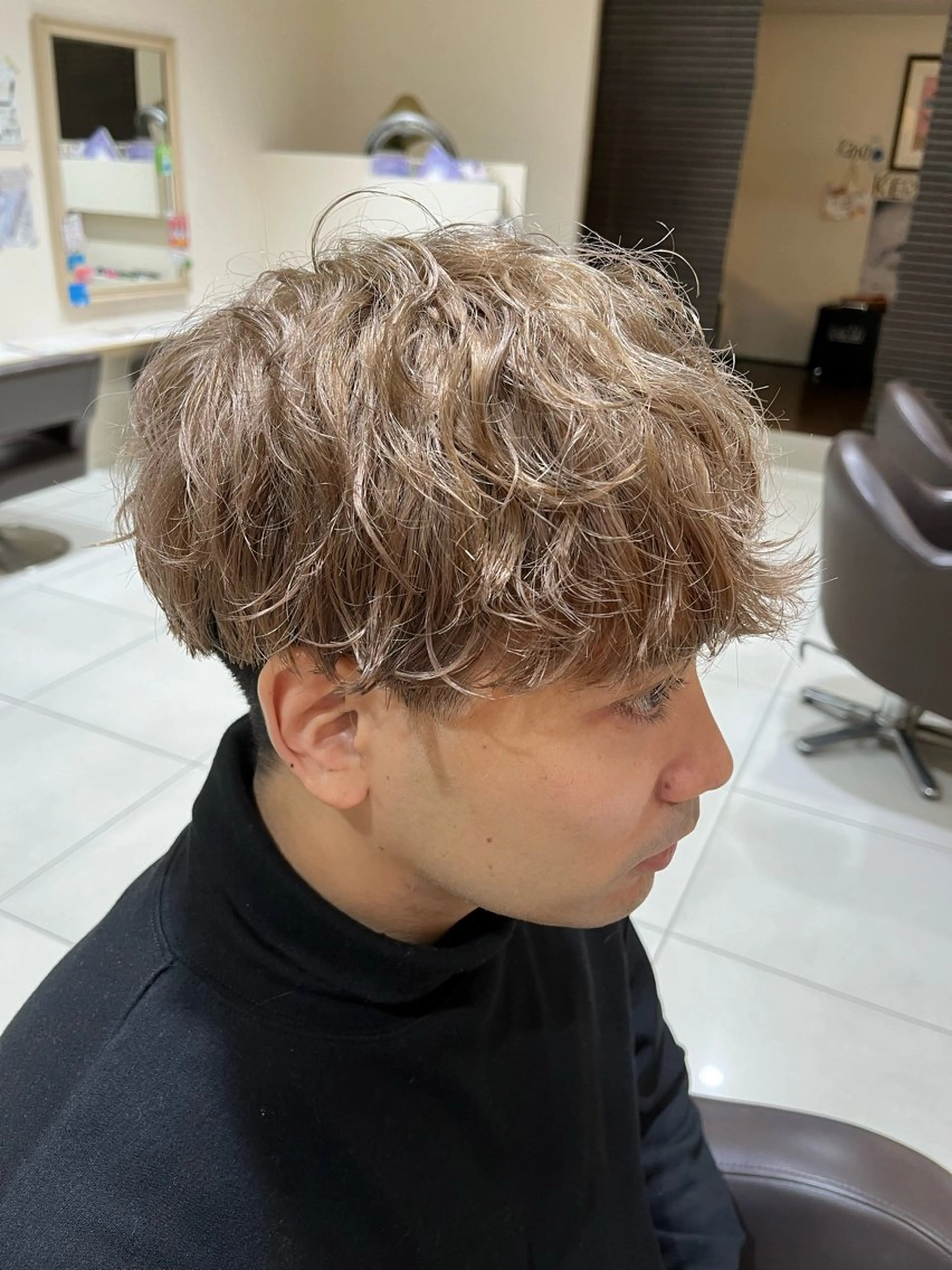 メンズカット×パーマ×眉カットの写真