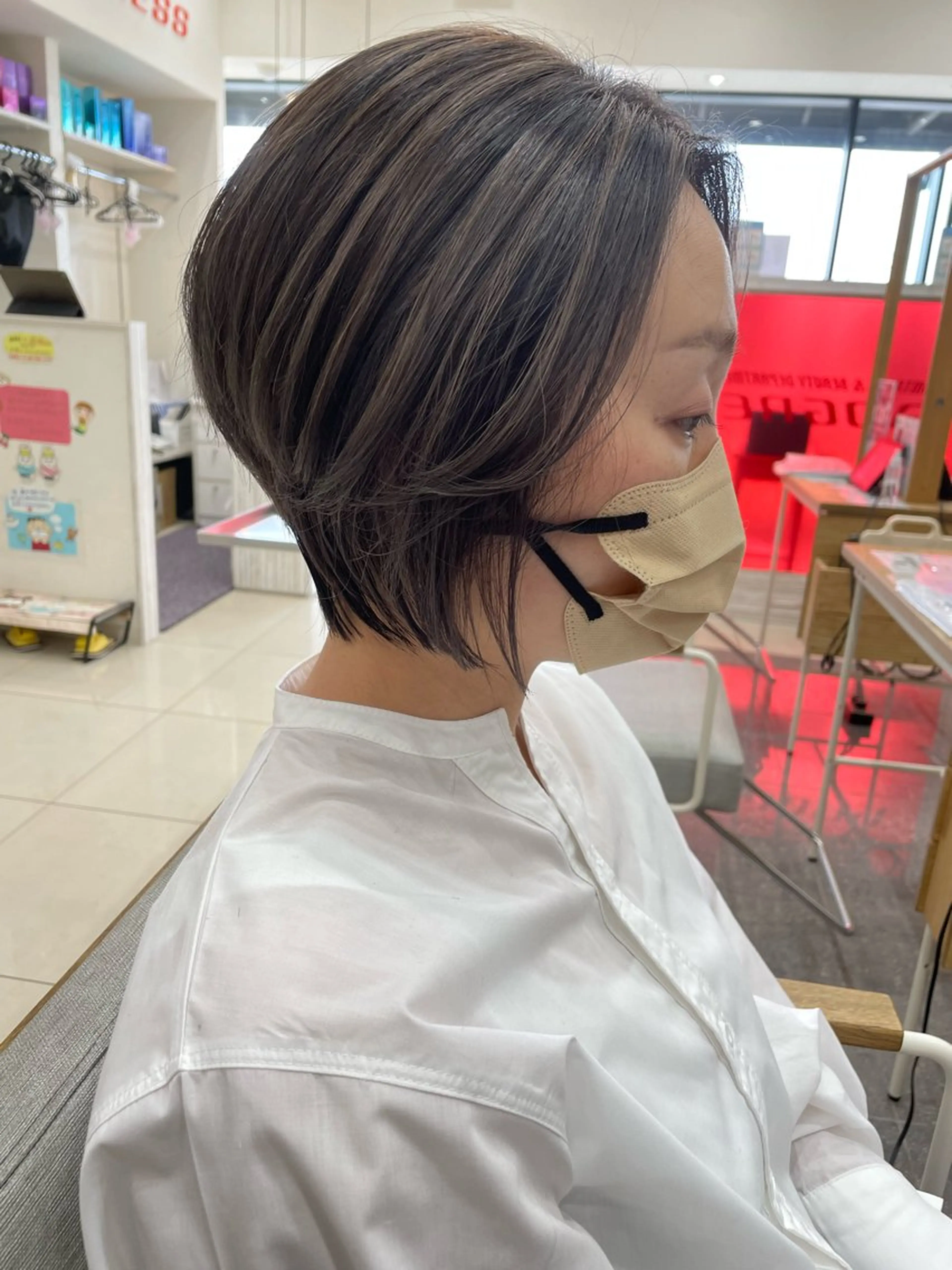 ミディアム カット ヘアカラー トリートメント PROGRESS‣‣ 福澤 可音🐯🐝のヘアスタイル