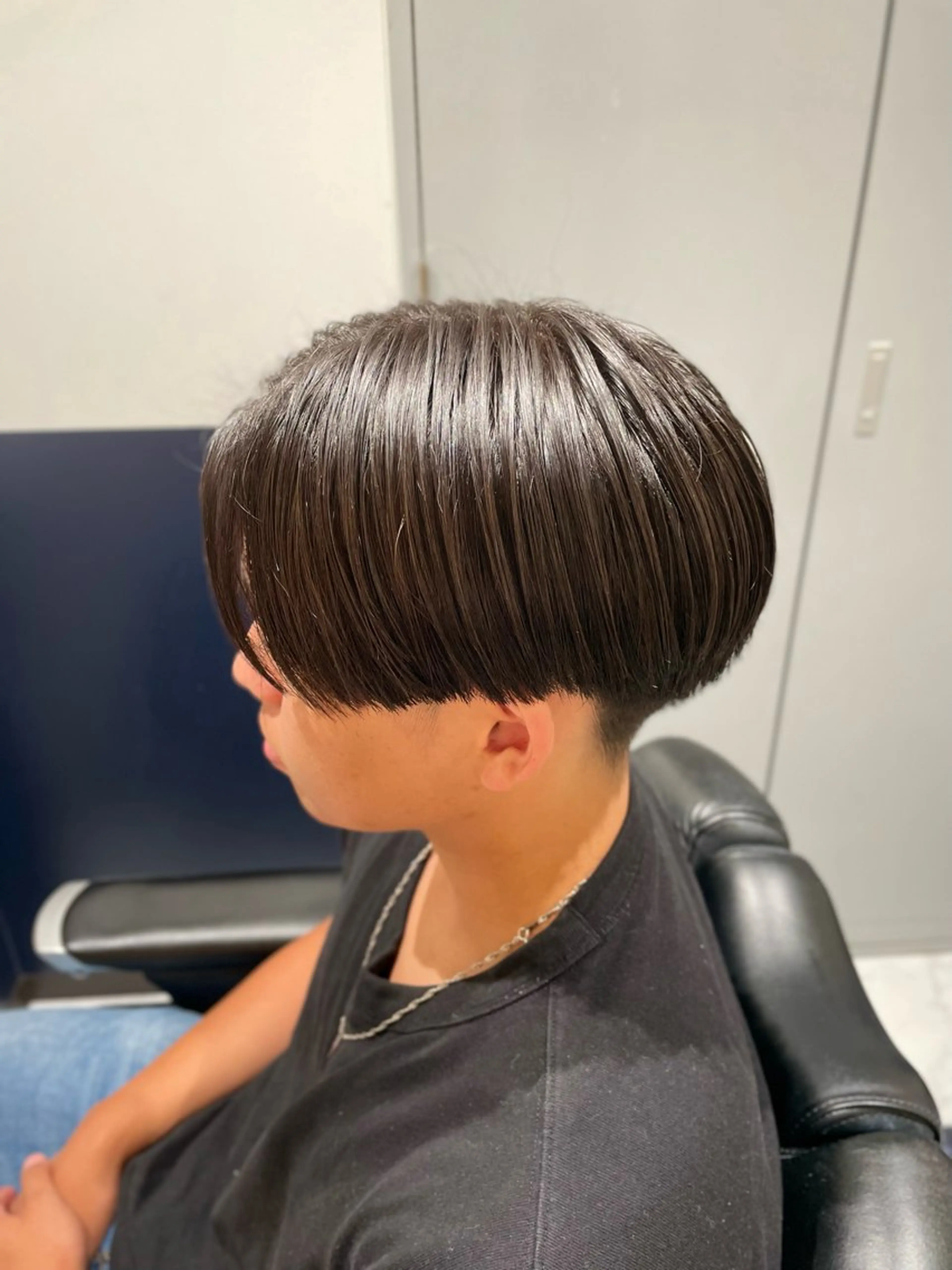 ミディアム メンズ センターパート カット 銀座メンズカット/ 銀座メンズパーマ/のヘアスタイル