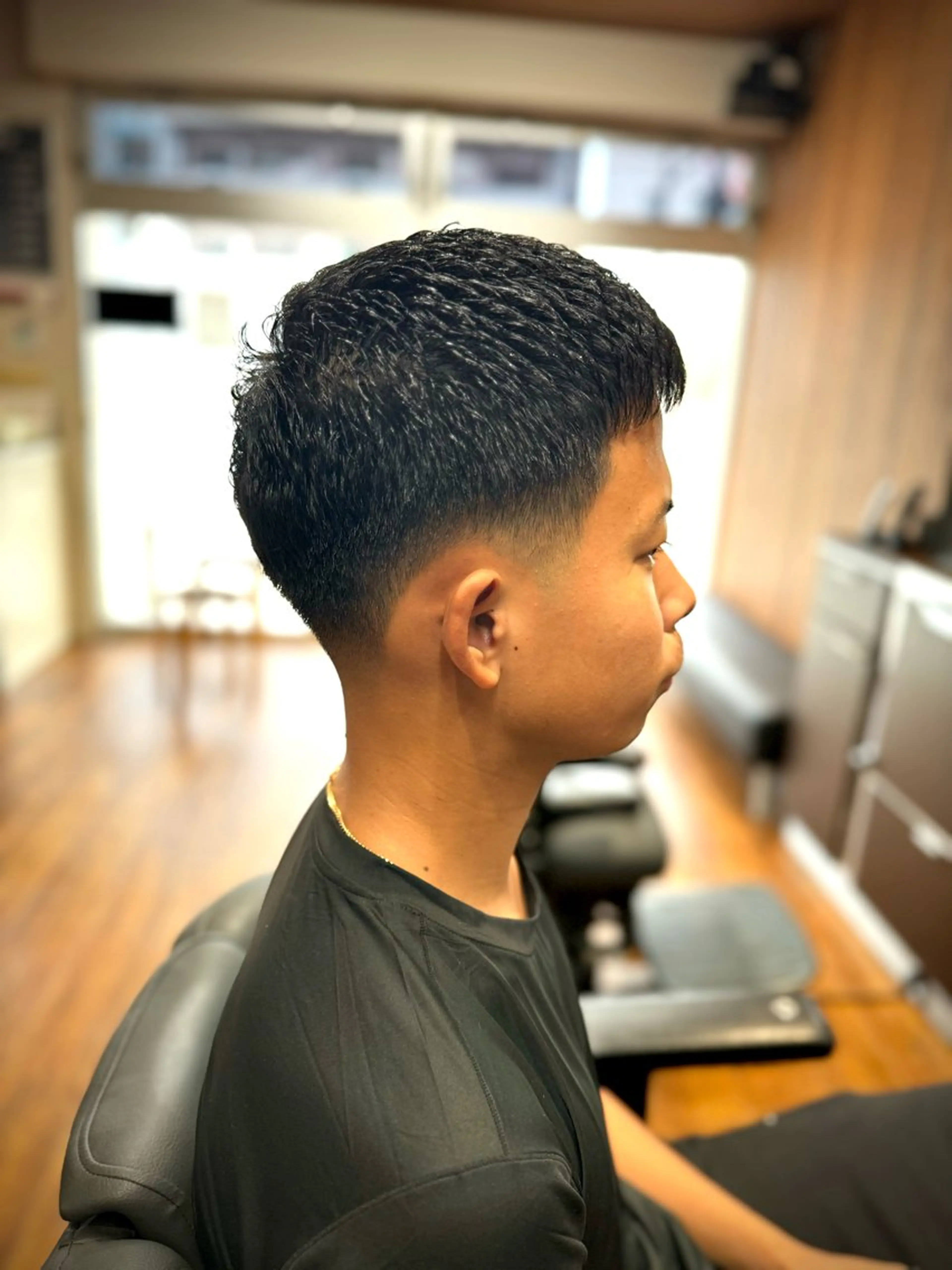 ショート メンズ カット ヘアセット ヘアーサロン・シルエット箱崎店所属・井尾 美空斗のヘアスタイル