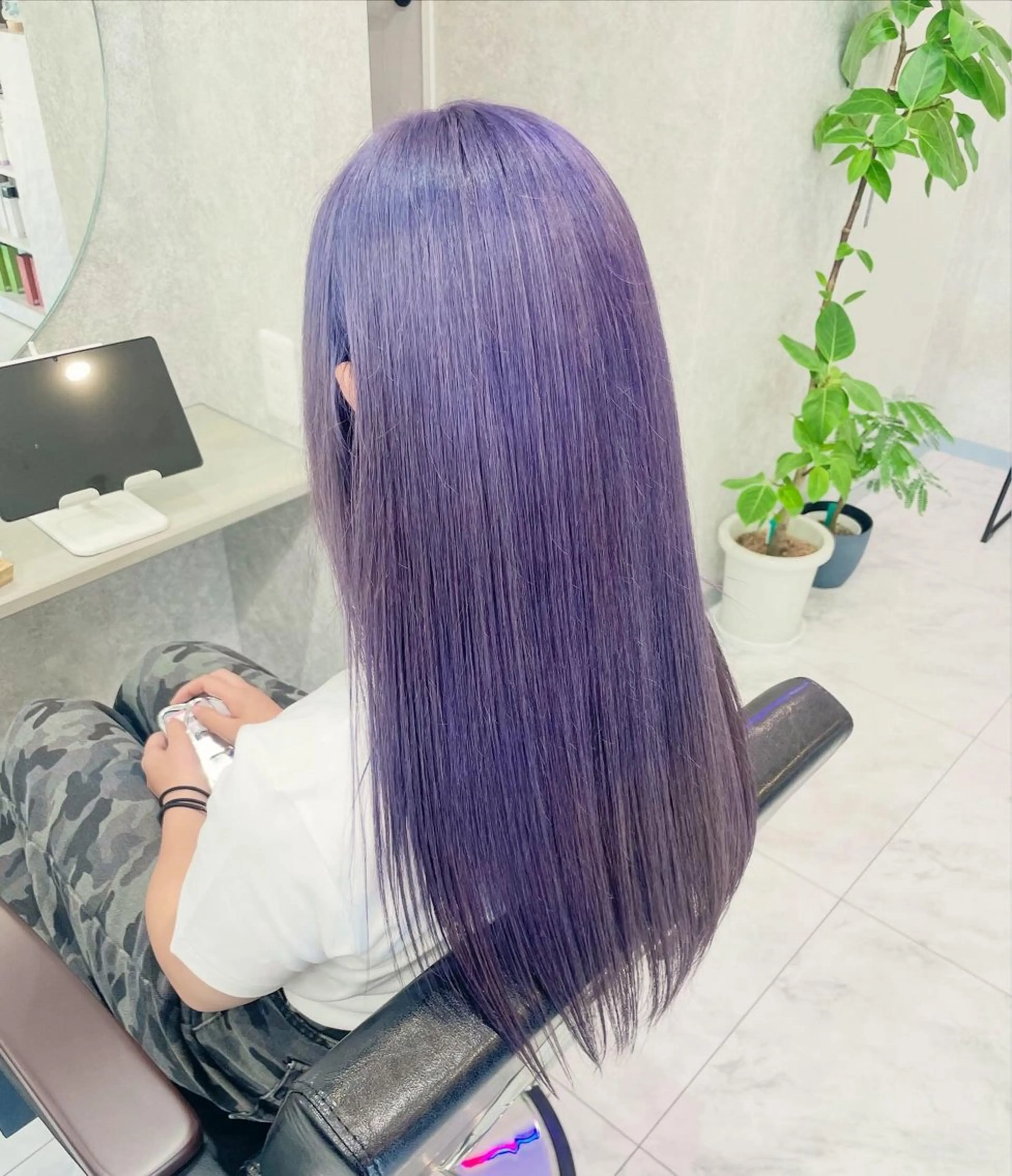 ロング 🦋ハイトーン🦋 石山 希理🦋のヘアスタイル