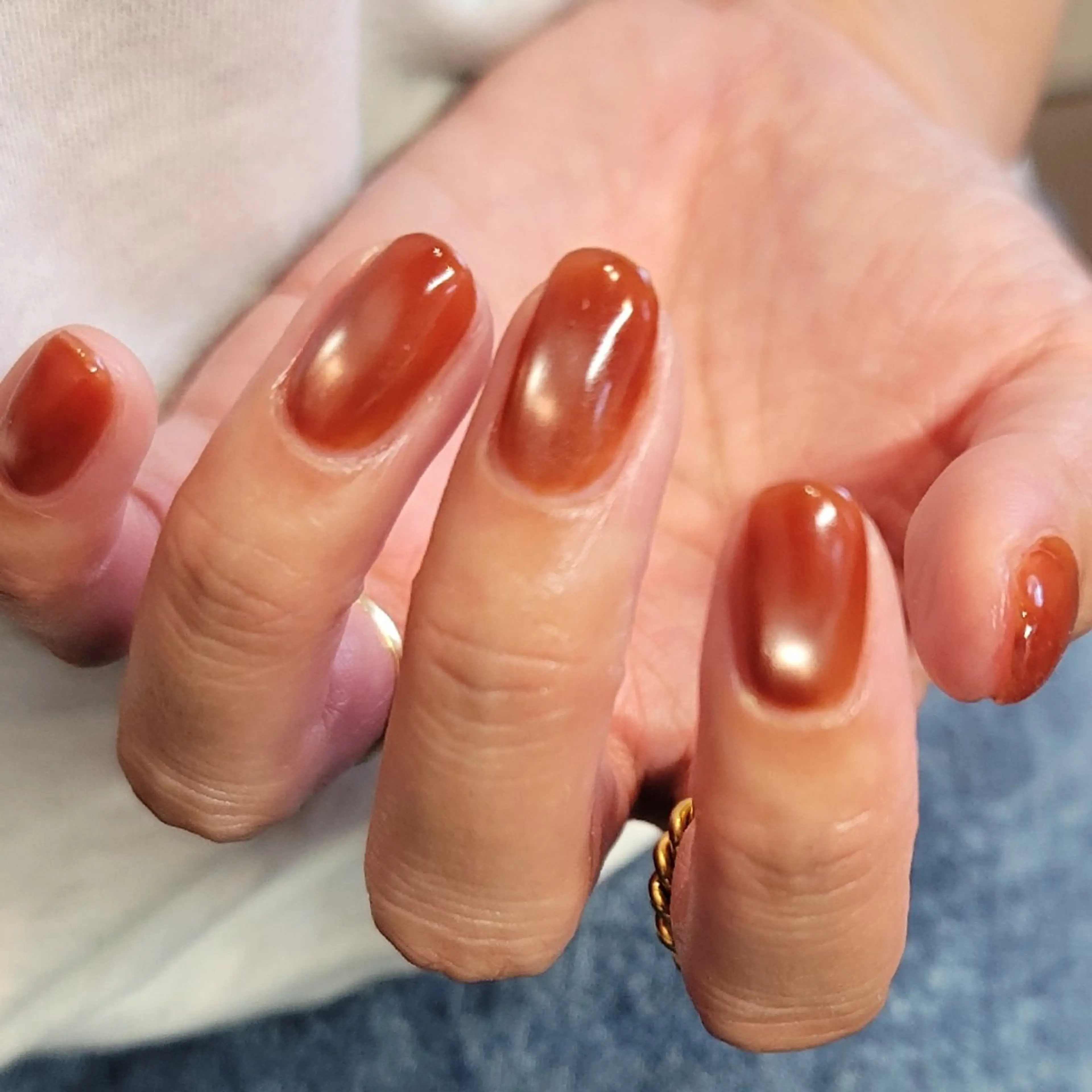 ネイル マグネットネイル 🌲🌳🚪iiit o🌲🌳🌲のネイルデザイン