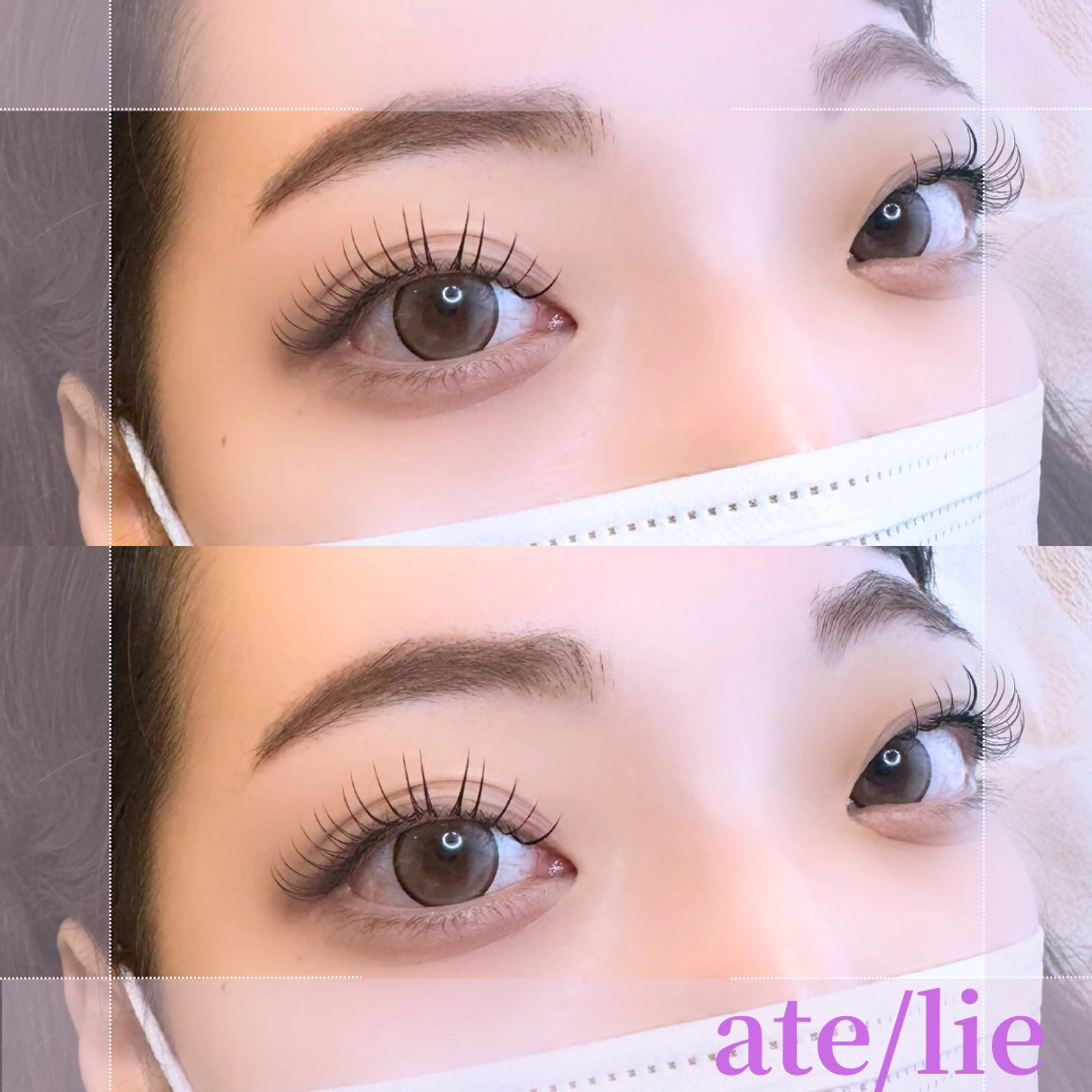 マツエク・マツパ フラットラッシュ マツエク ate/lie アテリアのマツエク・マツパデザイン