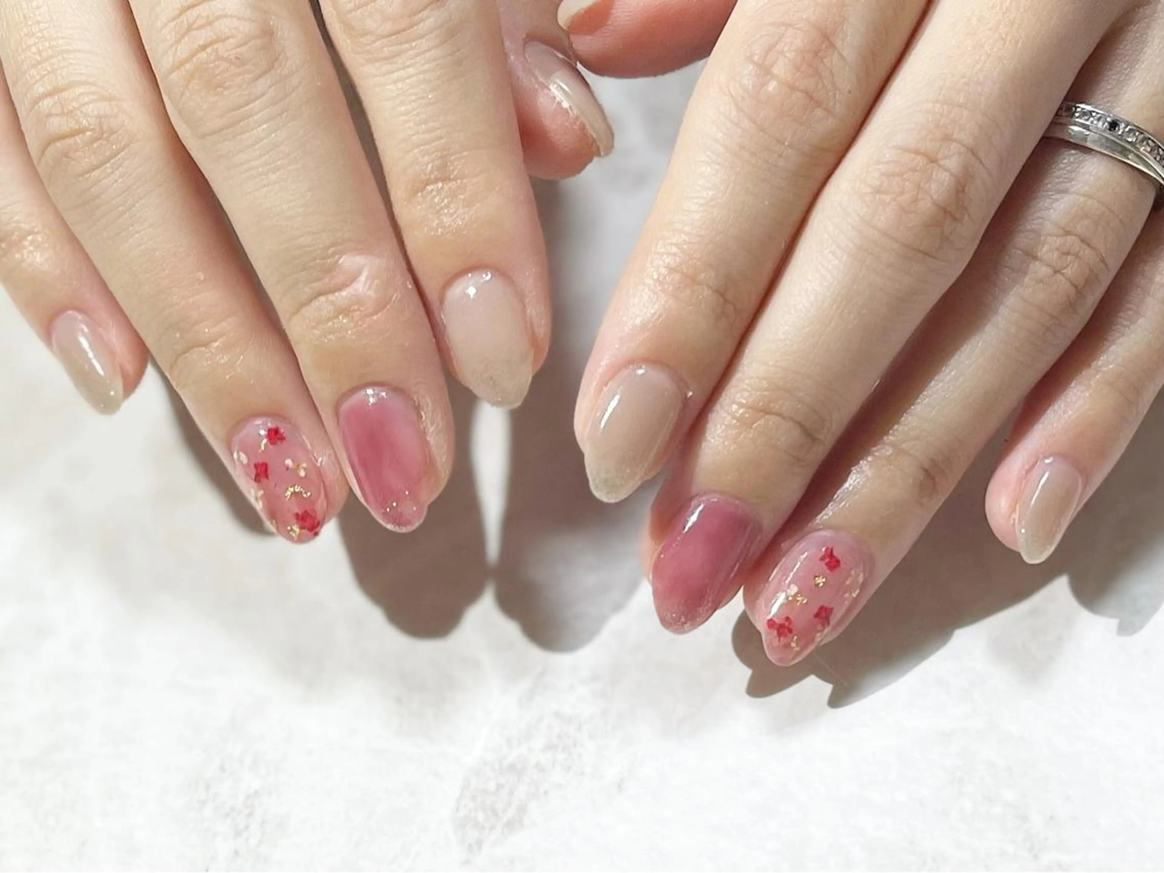 ネイル フットネイル ニュアンスネイル シンプルネイル 春ネイル 夏ネイル ネイル フフラ所属・nail fufla ♡yamane♡のネイルデザイン