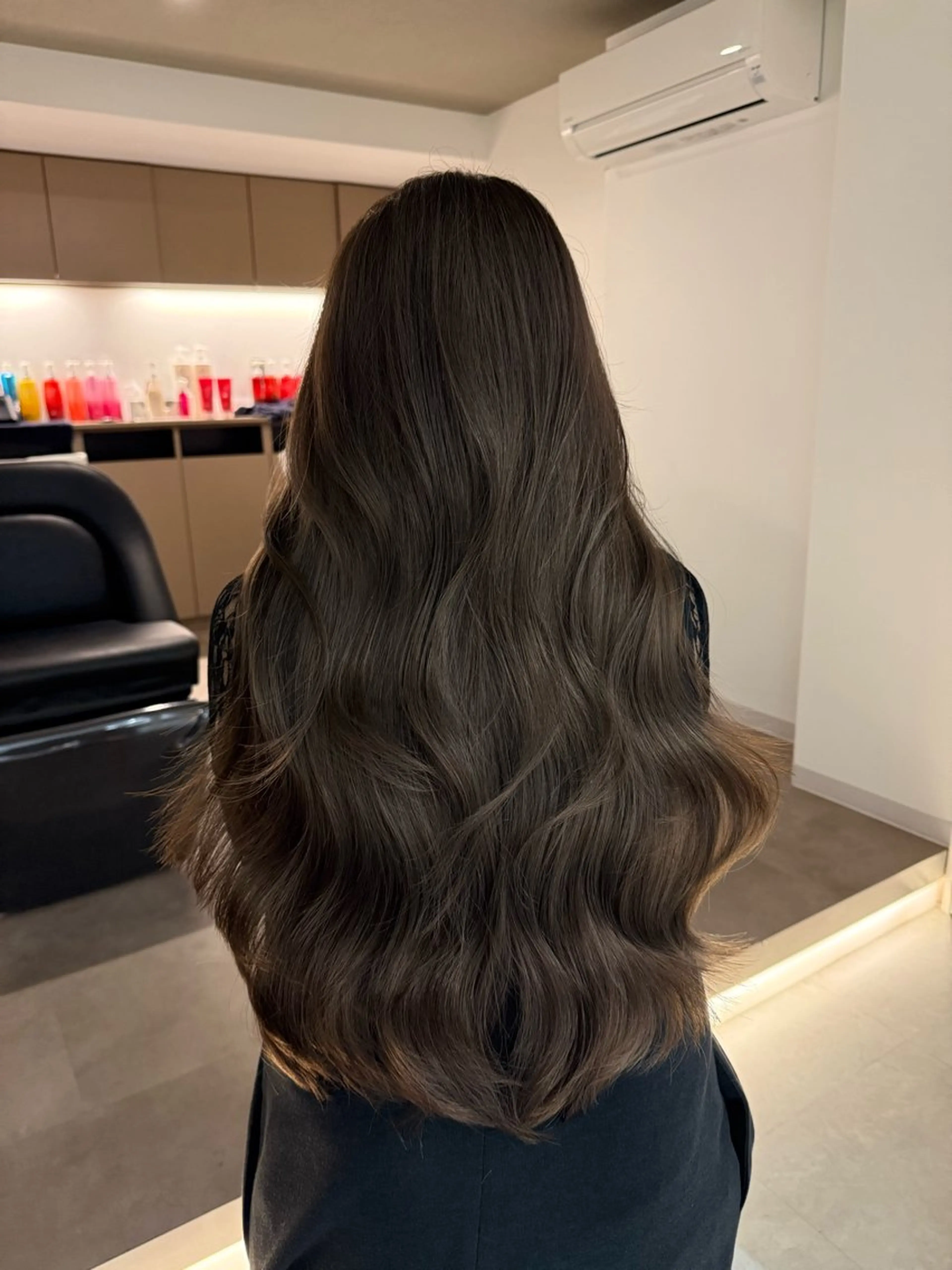 セミロング カラー ベージュカラー ブリーチ ブラウンカラー ケアブリーチ カシス カット ヘアカラー トリートメント 艶感×抜け感hair /ReLit 正源のヘアスタイル