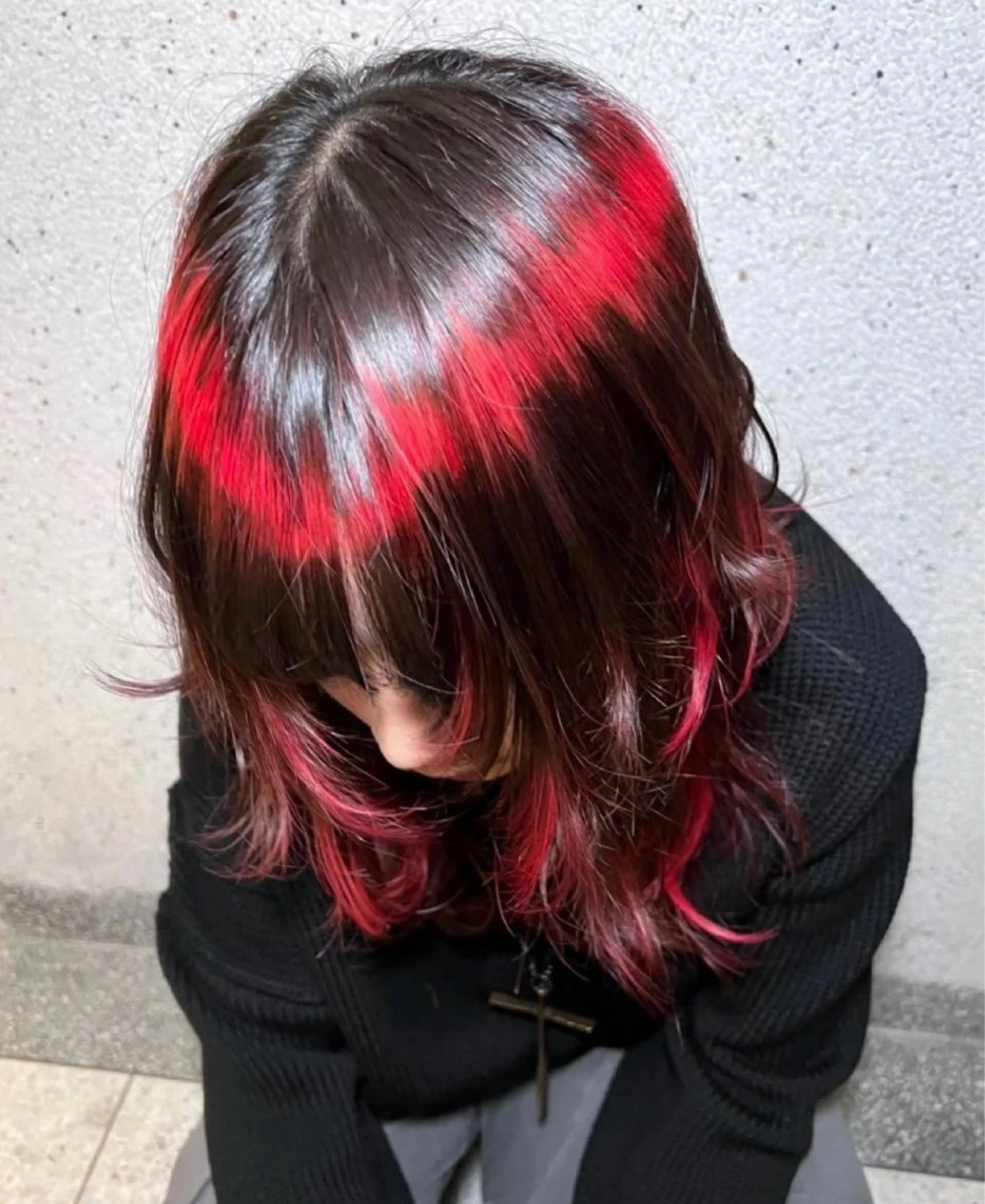 ロング ヘアカラー ブリーチハイトーン RIKUTOのヘアスタイル