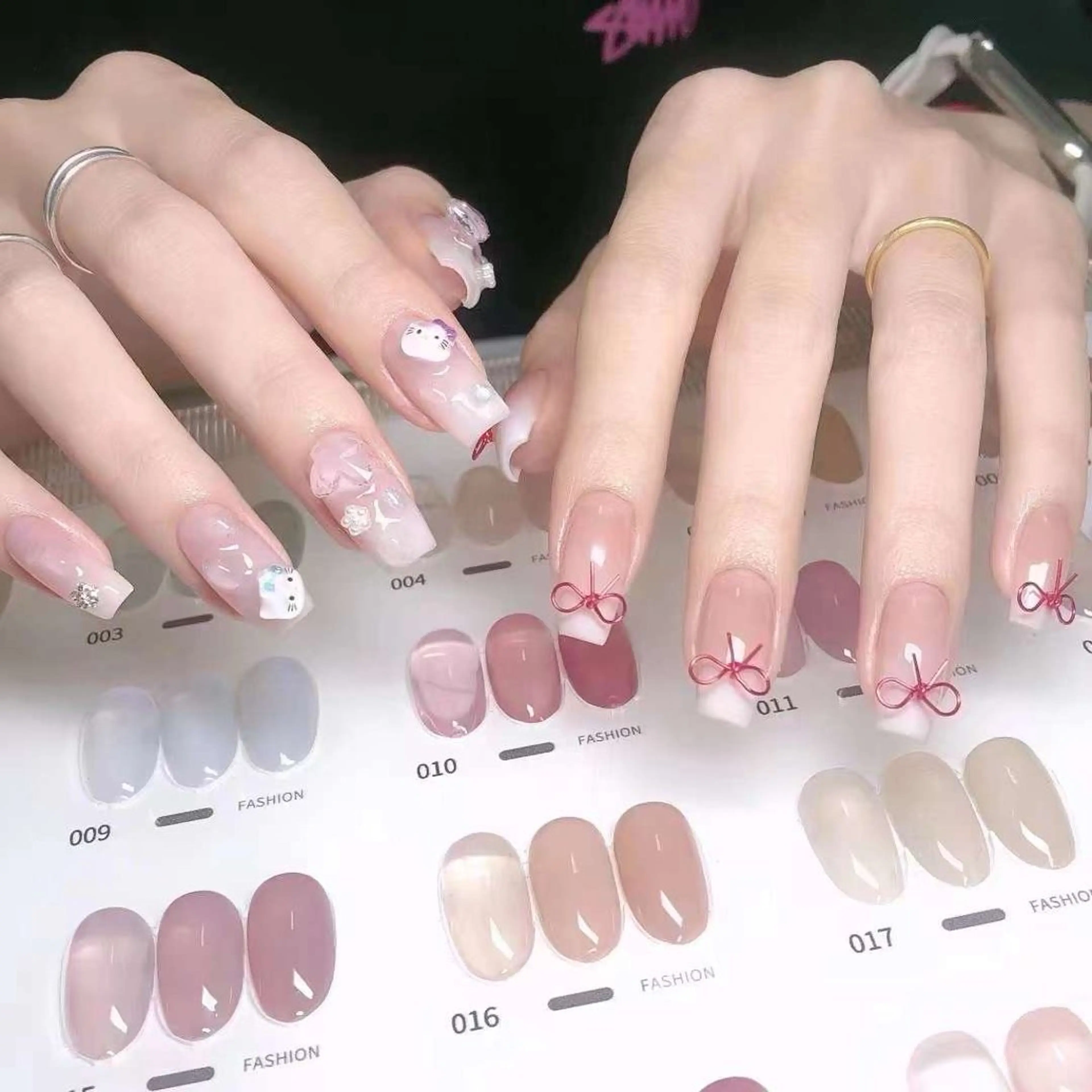 ネイル ハンドネイル pink lady サロン・紬のネイルデザイン