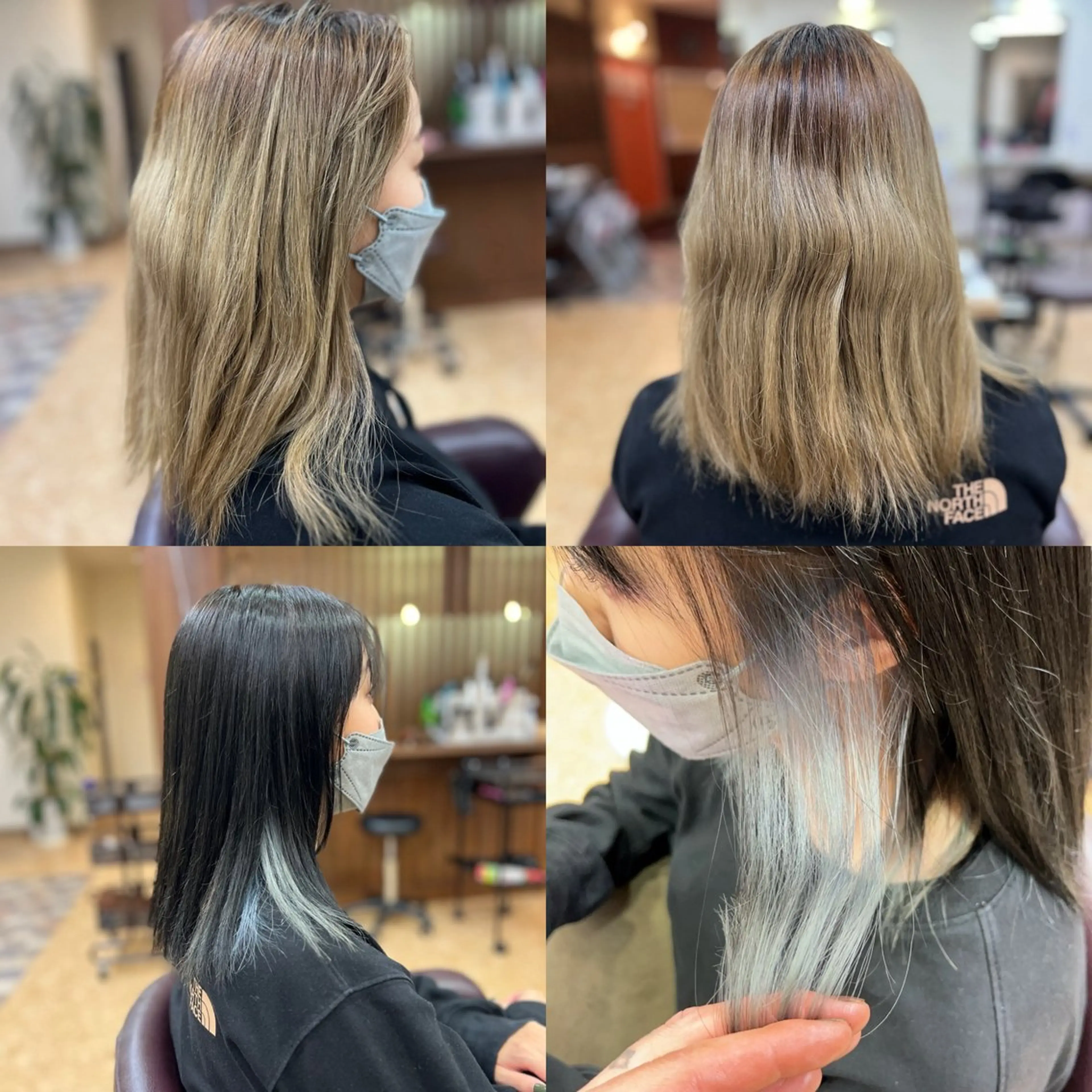 ミディアム カラー Aile所属・酸性ストレート／カラ ー/山下高明のヘアスタイル