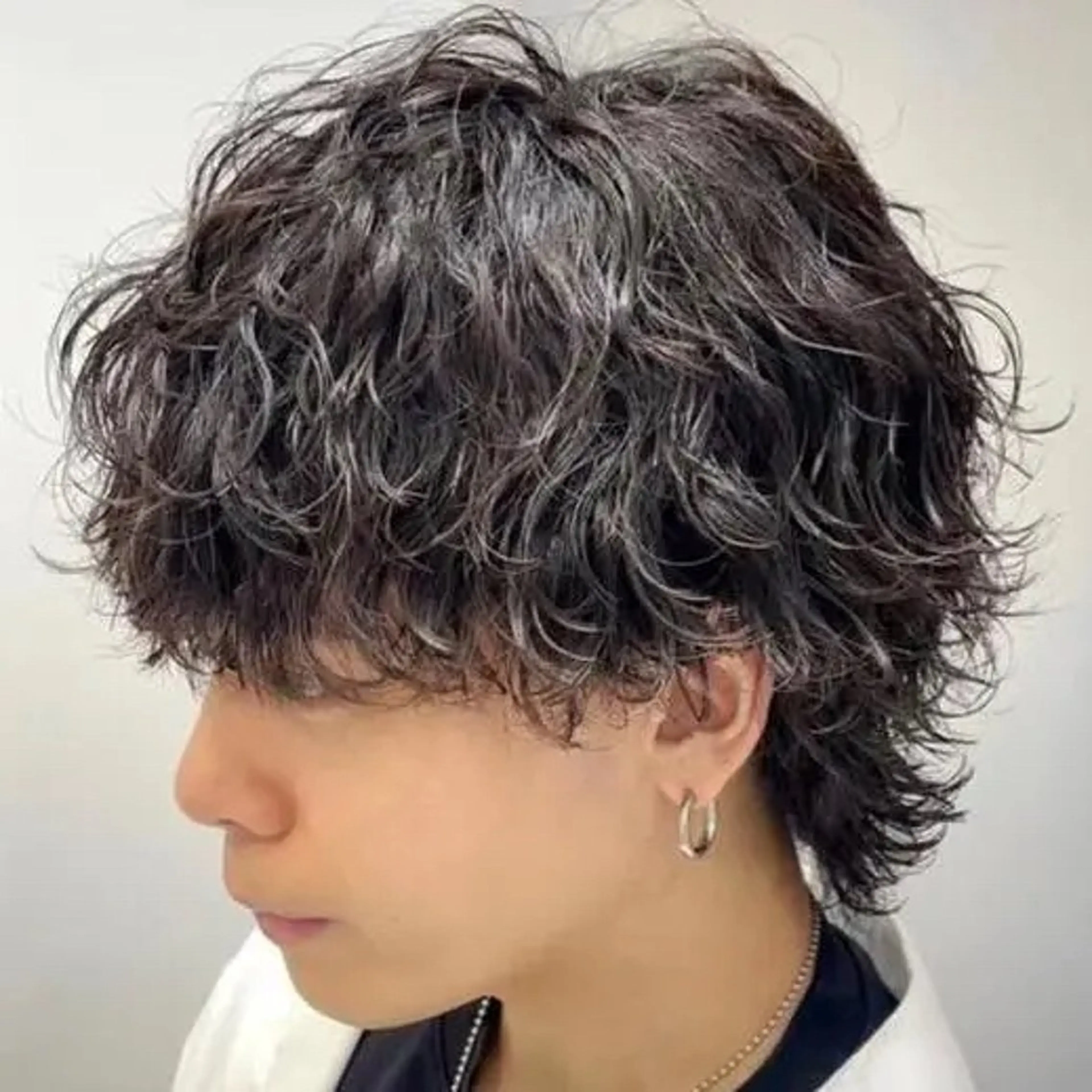 パーマ メンズ メンズパーマ 波巻きパーマ カット パーマ 山本 麟太郎のヘアスタイル