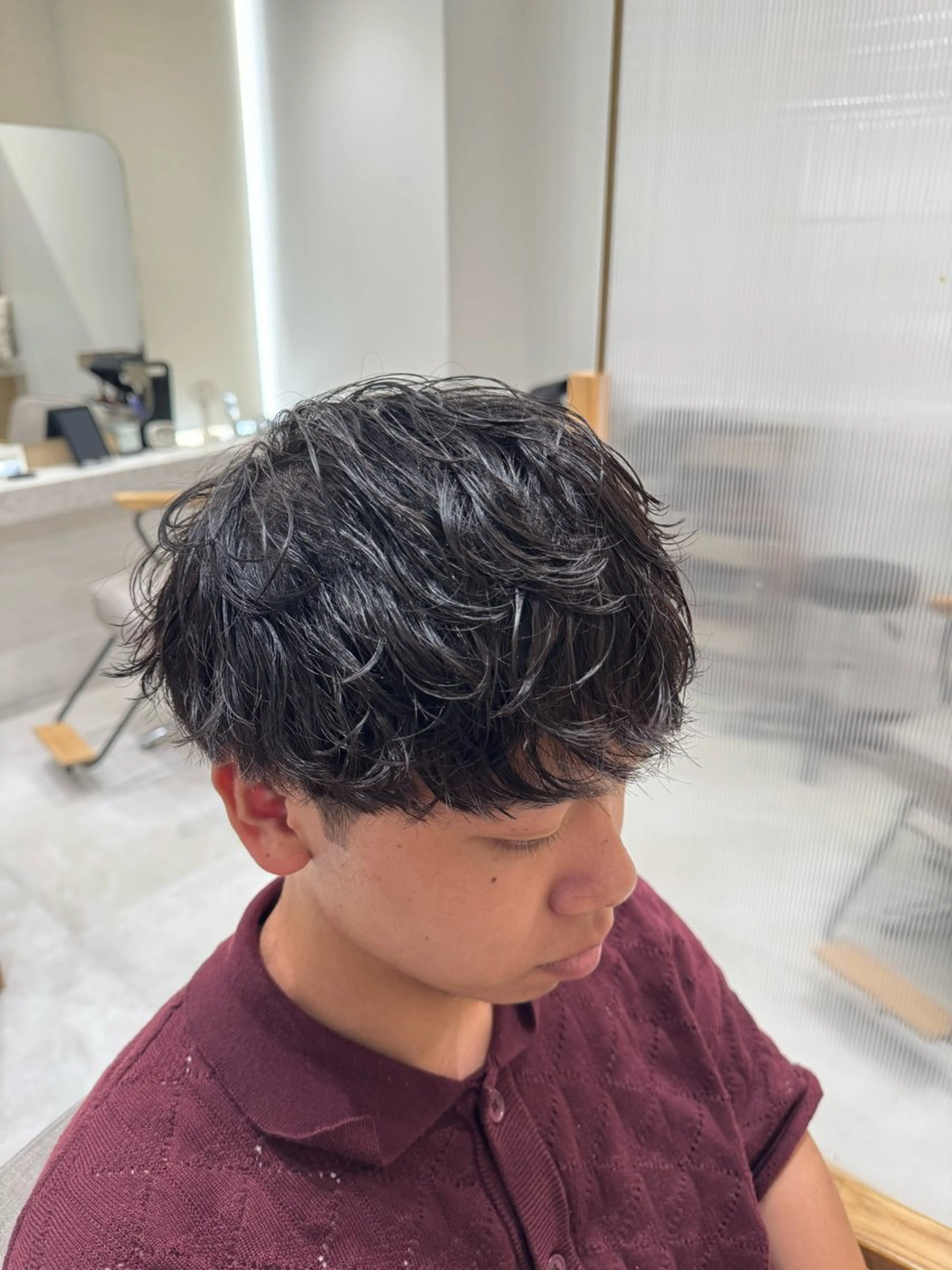 メンズ カット パーマ 🎨透明感モテカラー DAIKI🎨のヘアスタイル
