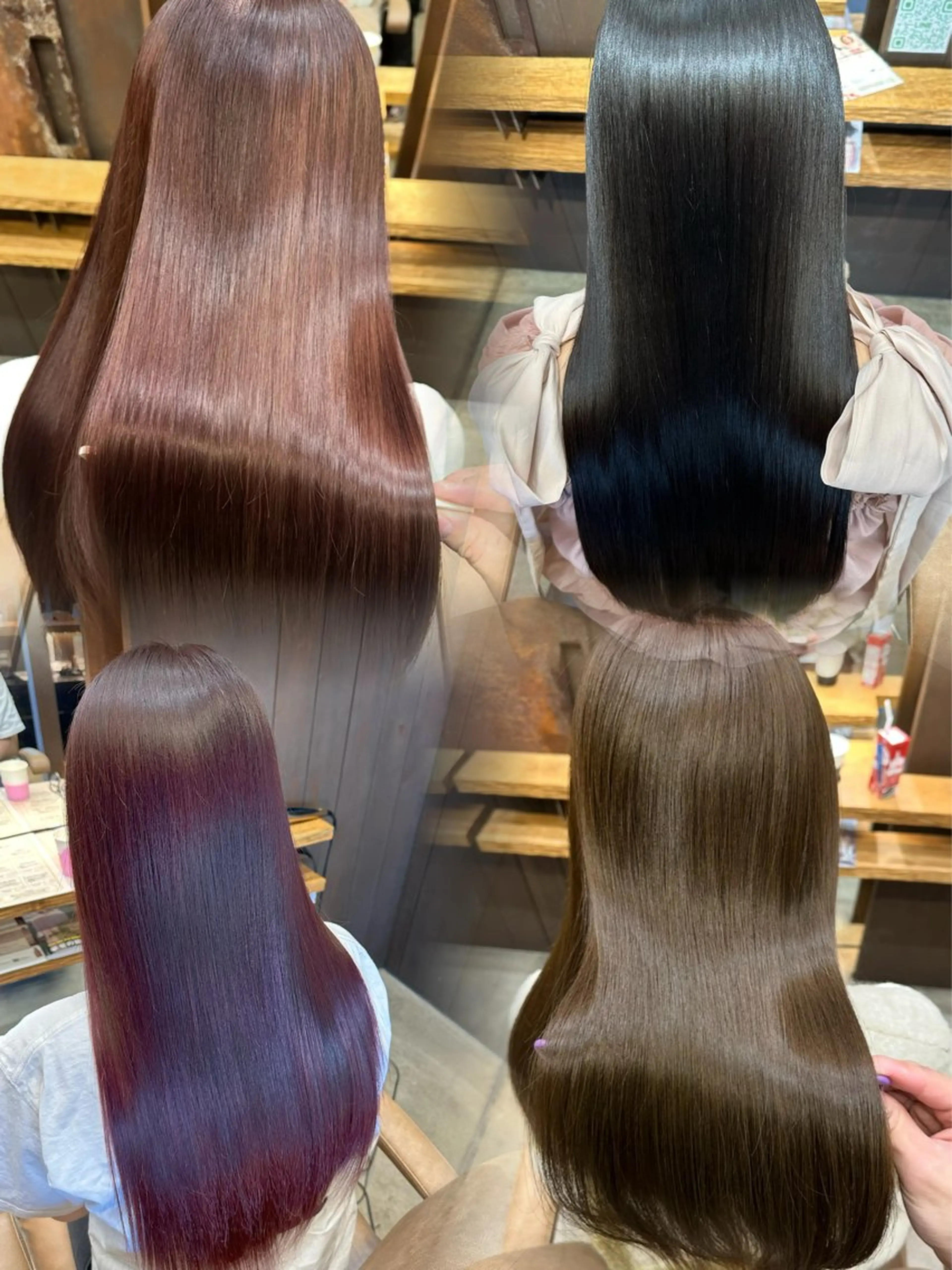 【❣️人気No.1❣️】似合わせカット💇♀️+髪質改善生カラー🫧+3step髪質改善トリートメント💎の写真