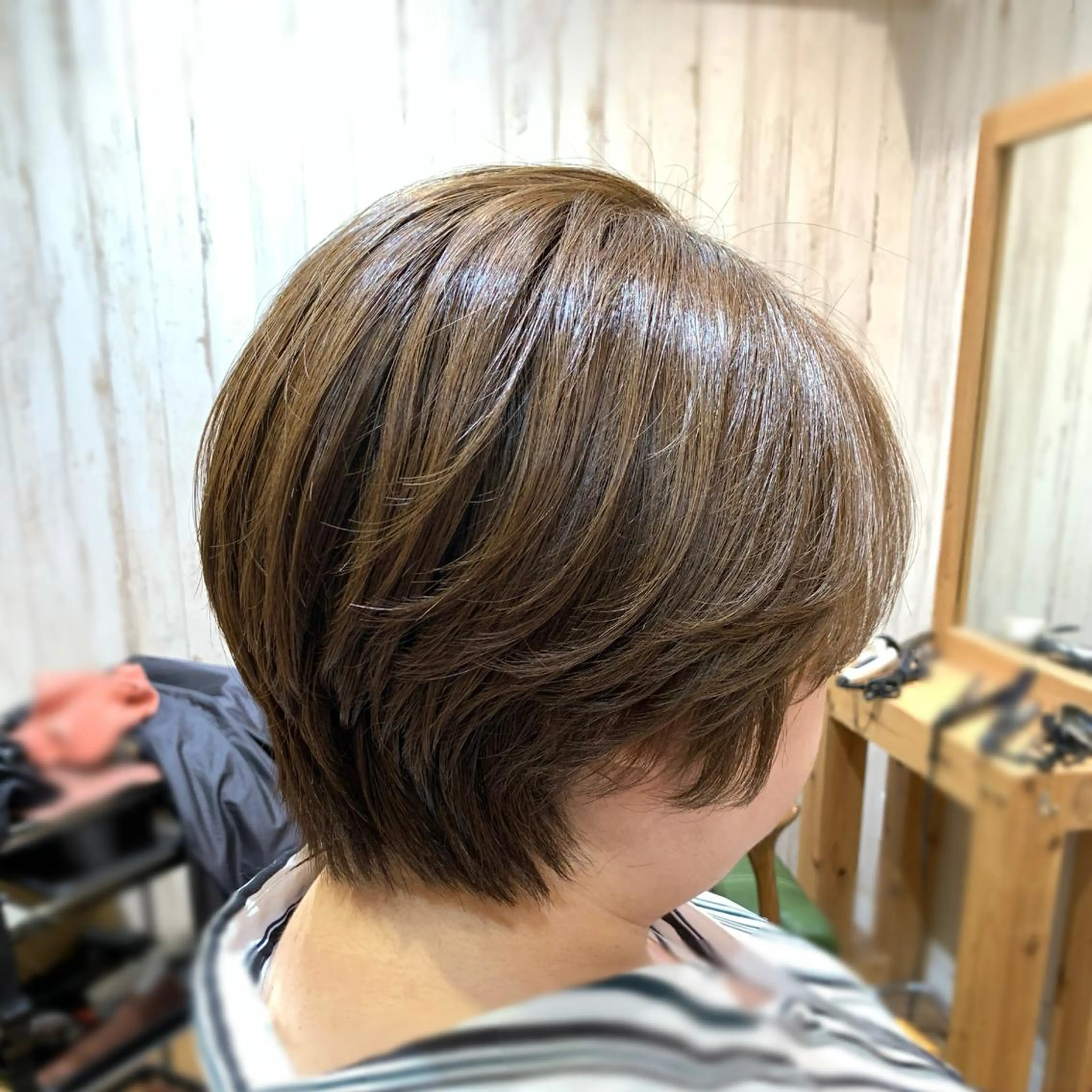 ショート ショートボブ 丸みショート ベリーショート ボブ くびれヘア Halo 長居店 "ROKI"のヘアスタイル