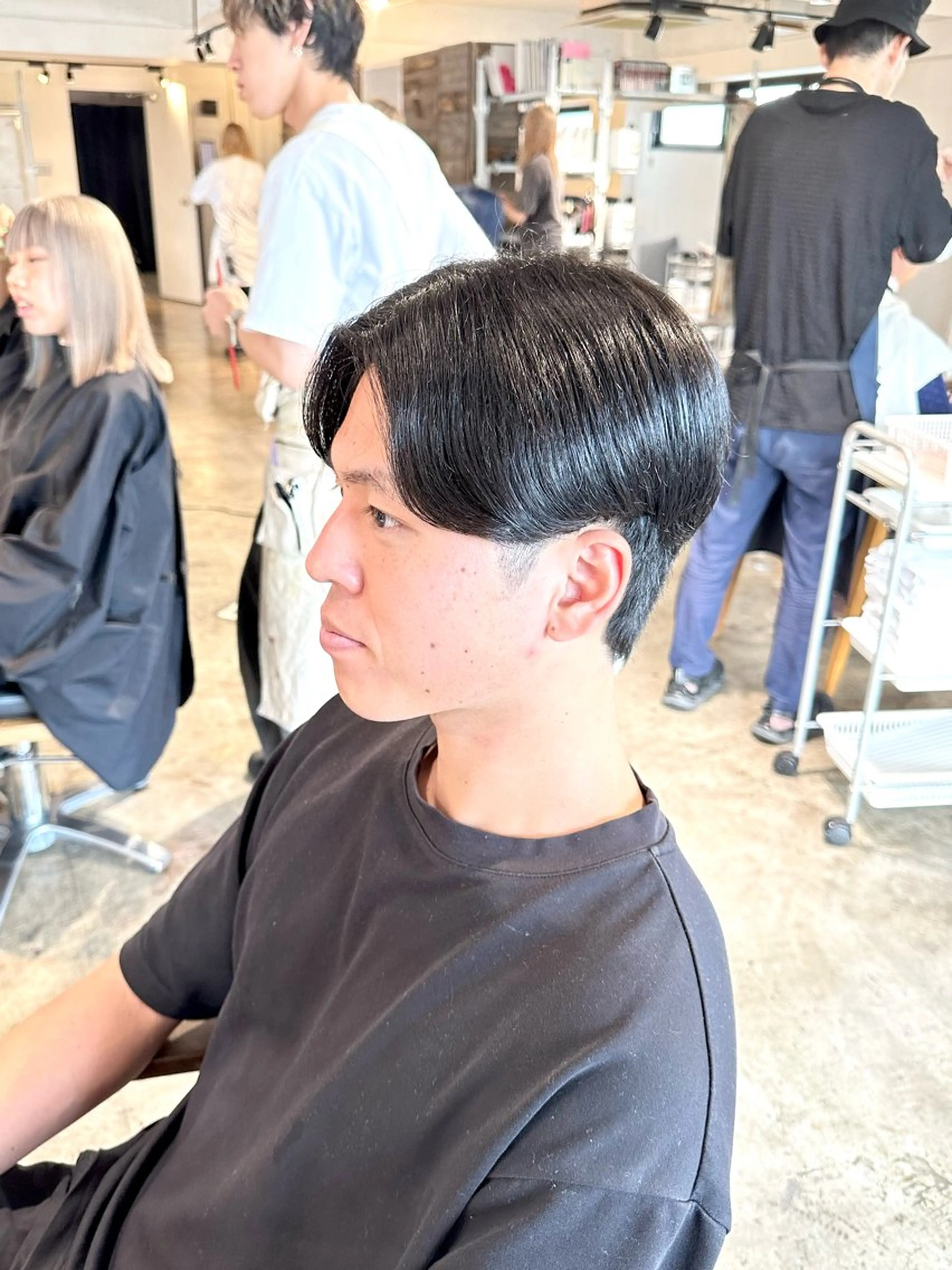 メンズ センターパート メンズ韓国風 刈り上げ カット 骨格補正施術/メンズ 専門美容師/YUYAのヘアスタイル