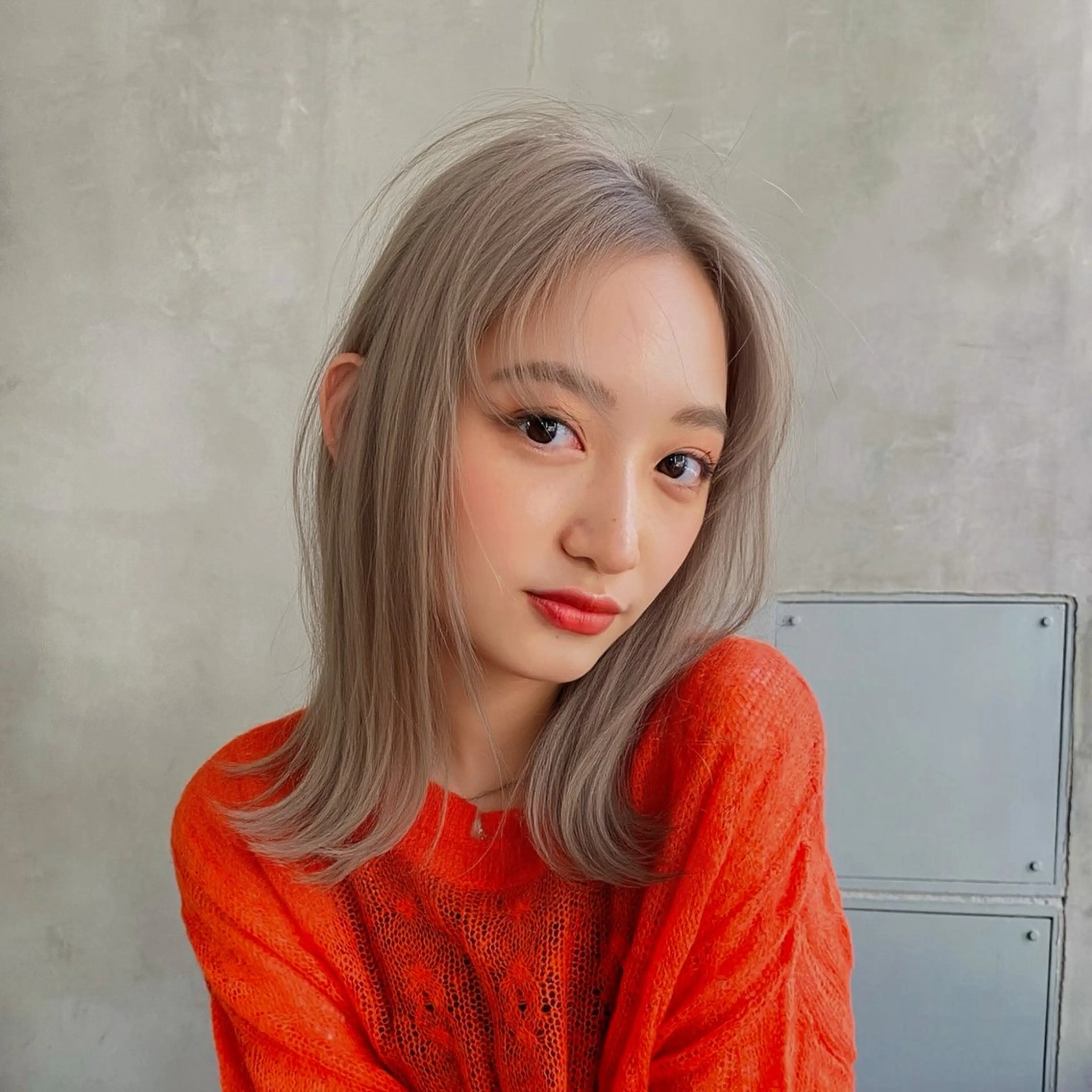 ミディアム カラー ベージュカラー ブリーチ 透明感カラー ダブルカラー ハイトーンカラー ヘアカラー 💎ブリーチ× 透明感✨Hayatoのヘアスタイル