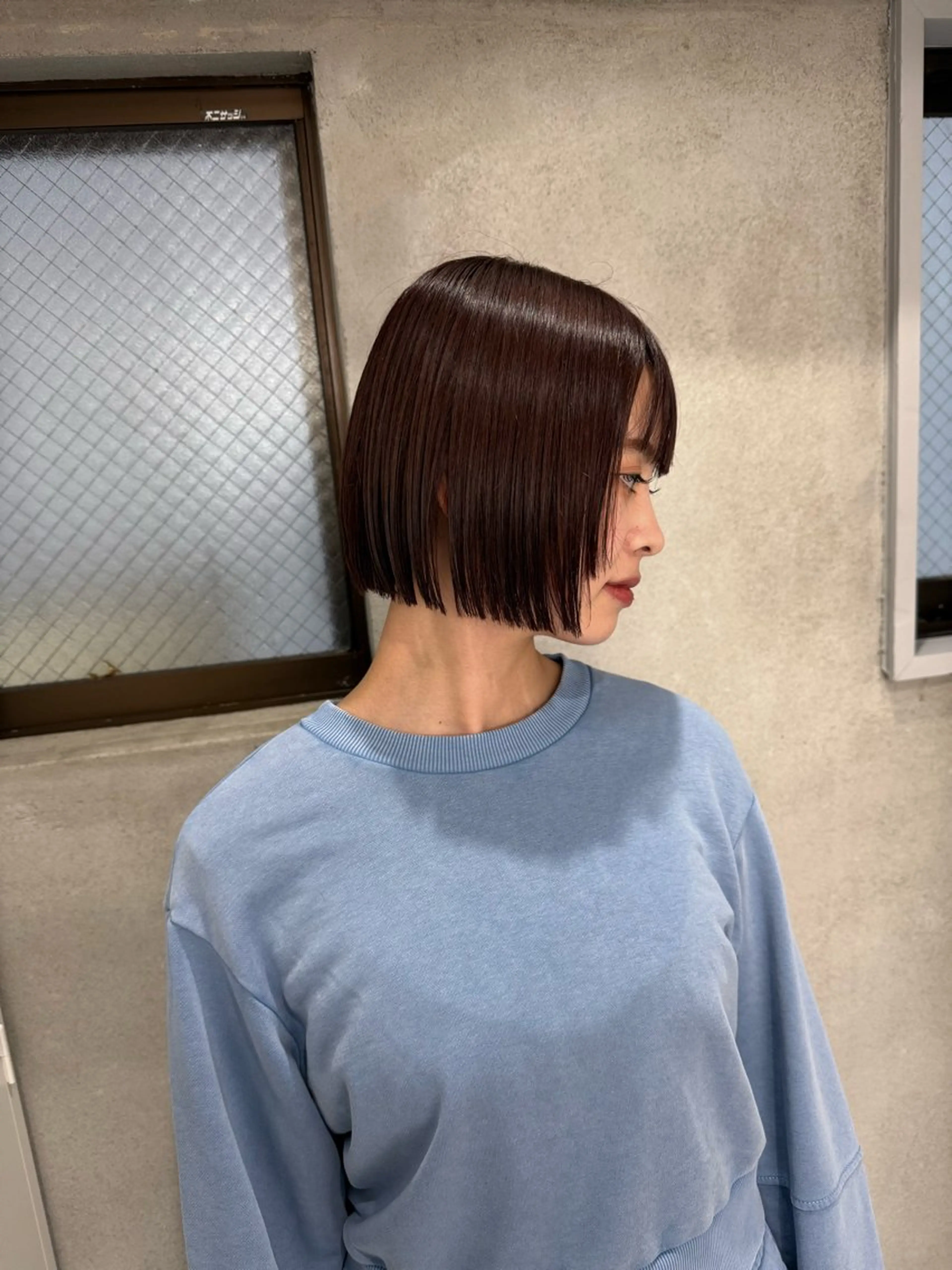 sena⌇ボブ ⌇透明感カラー🦙♡のヘアスタイル