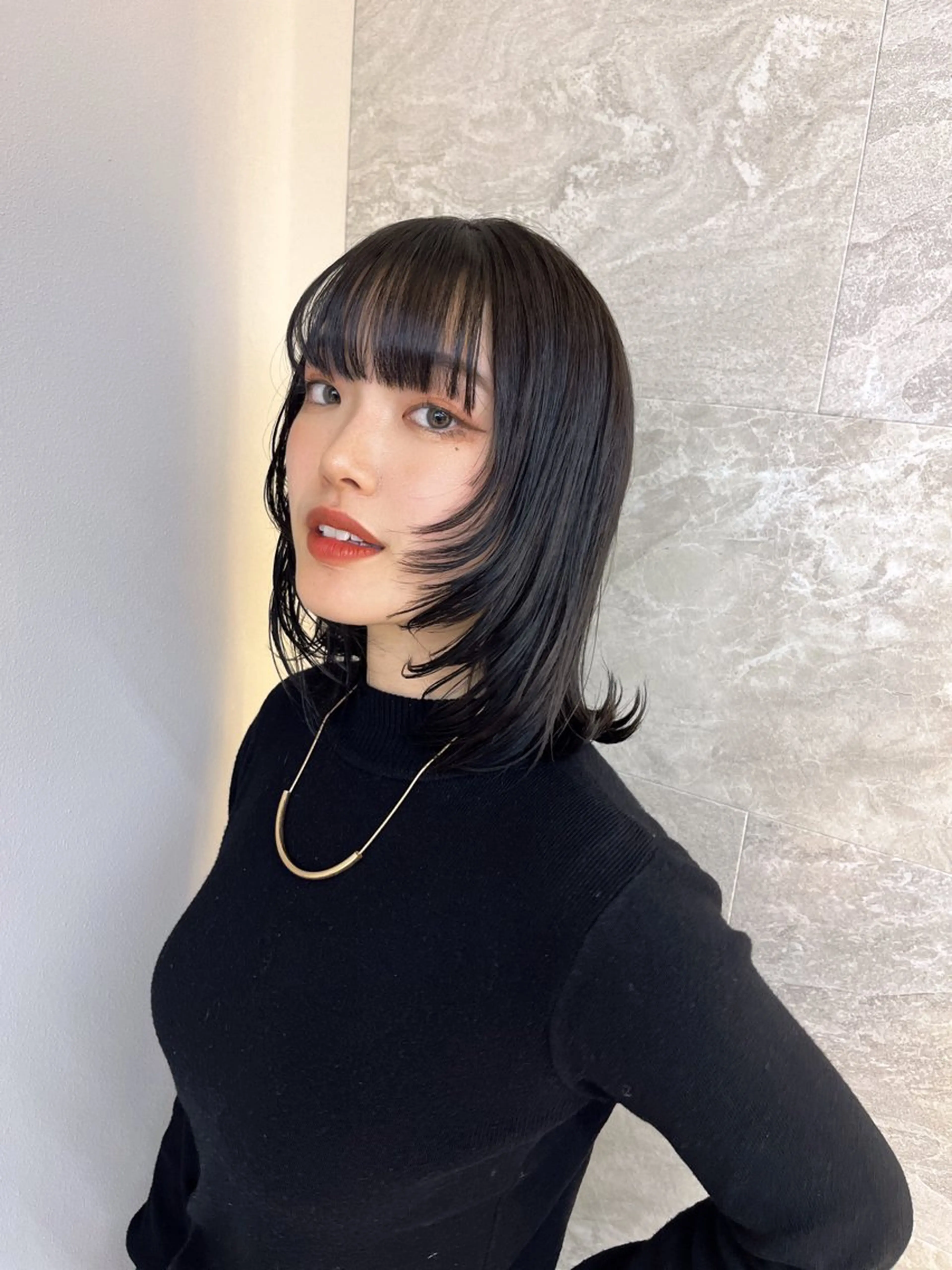 ショート カラー 池袋/韓国風レイヤー 髪質改善【ugen】のヘアスタイル