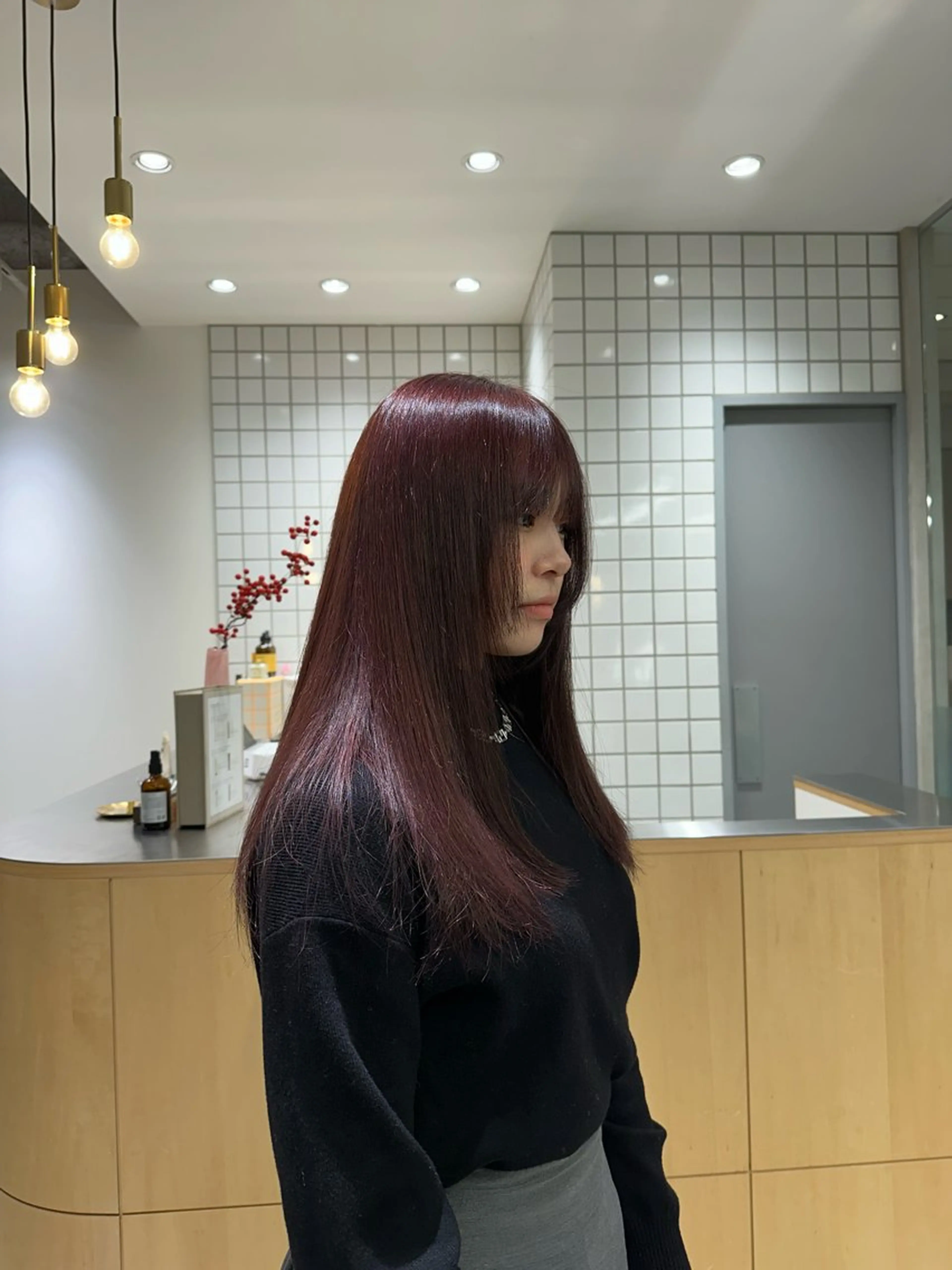 ロング ヘアカラー 🍇透明感カラー/ カットひかる🍒のヘアスタイル